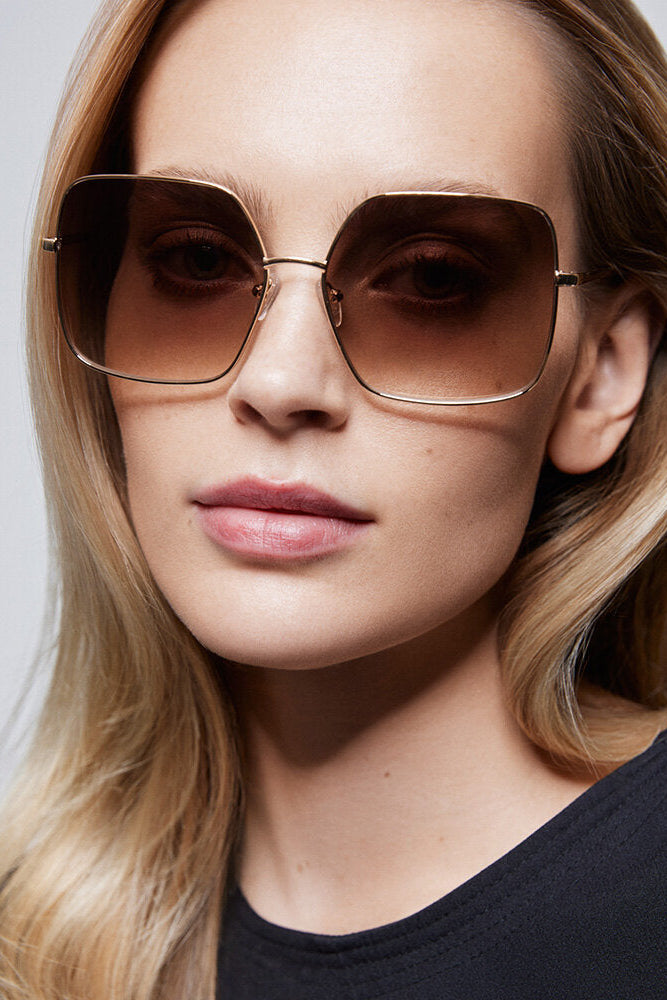 Billie solbrille - guldfarvet