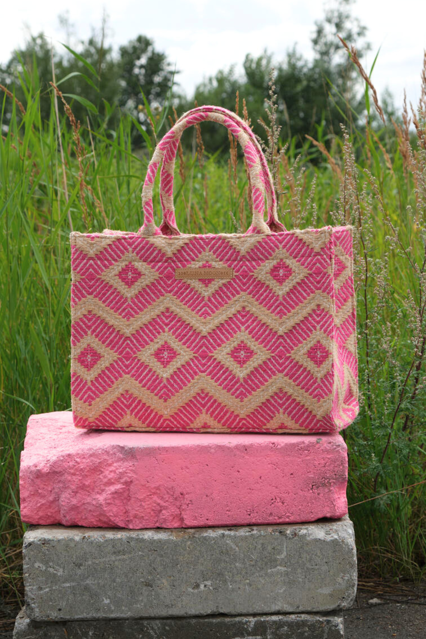 La Rambla shopper, stor - Pink