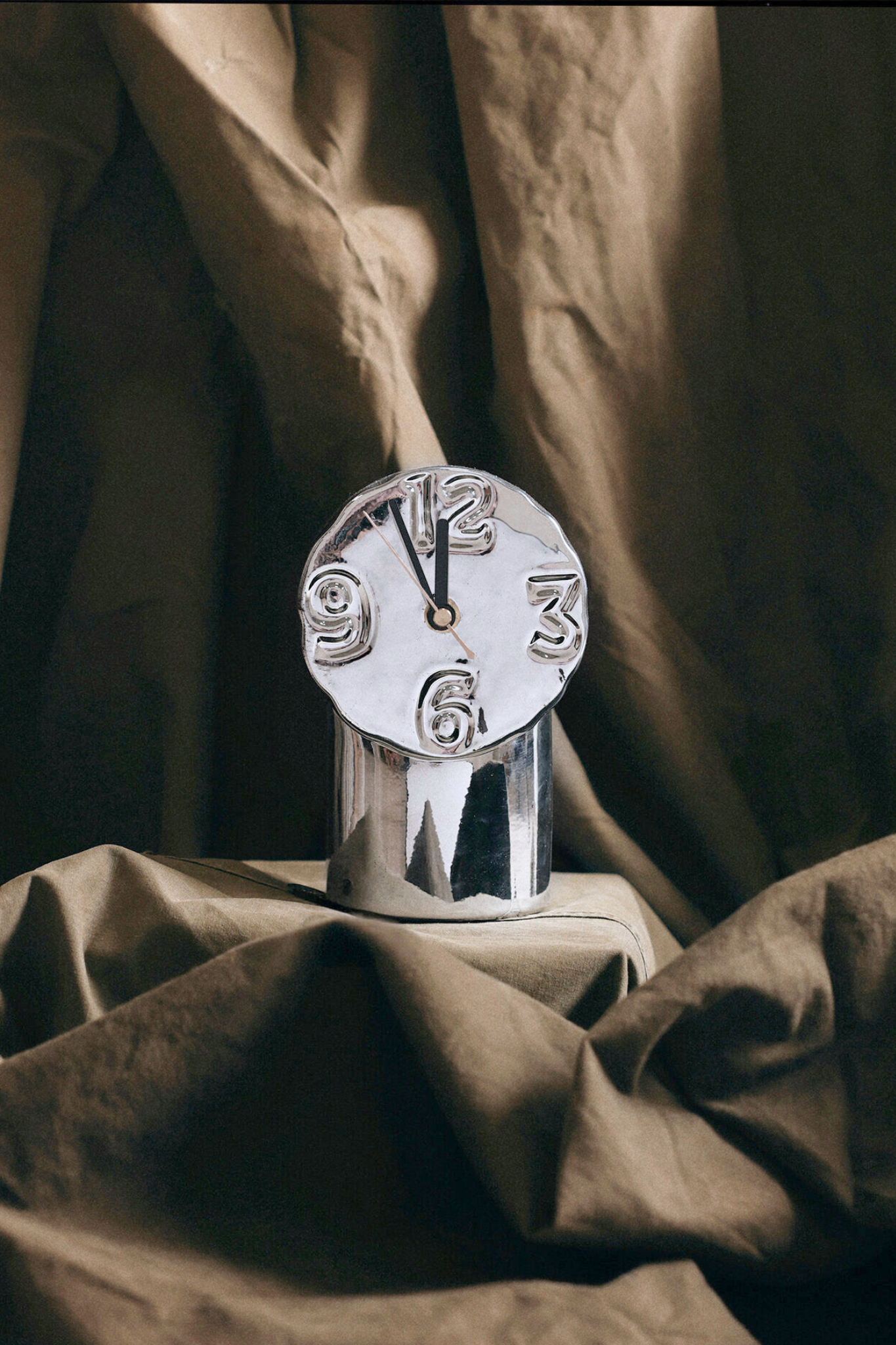Retro keramisk bordur - chrome