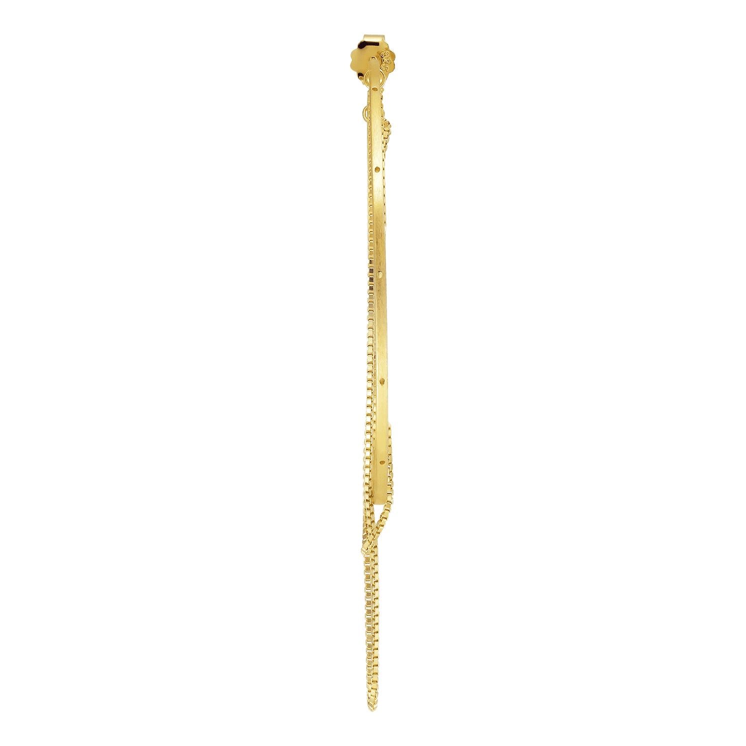 Orbis Chain ørering, stor - forgyldt