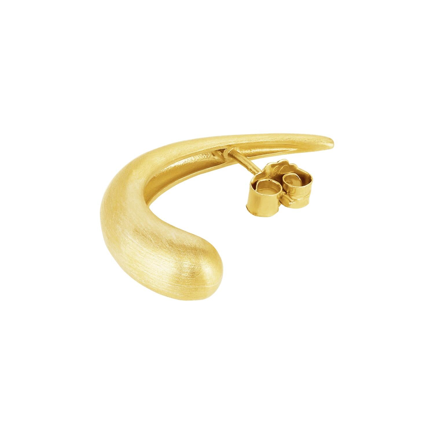 Orbis Drop ørestik, stor - forgyldt