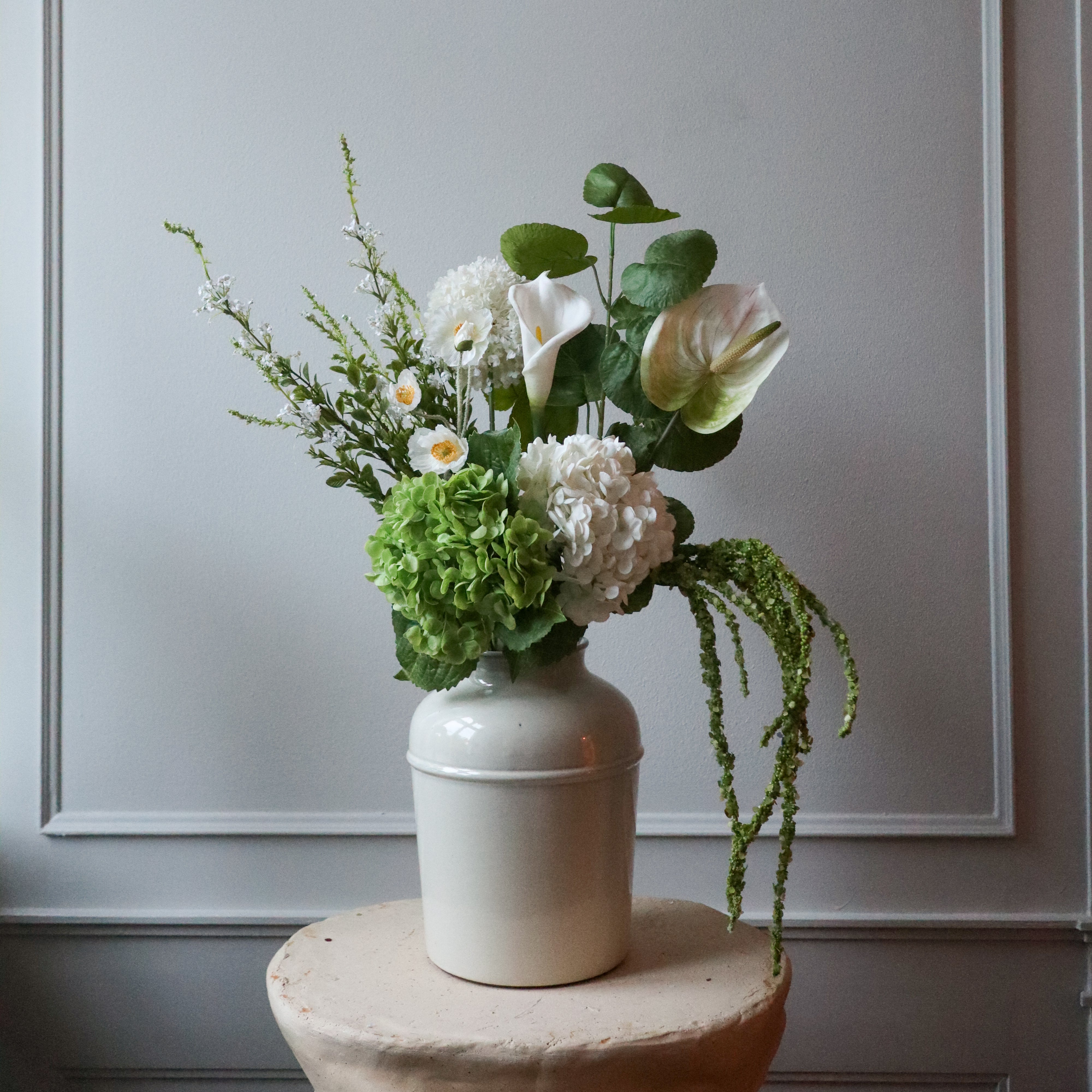 Hortensia blomst - grøn