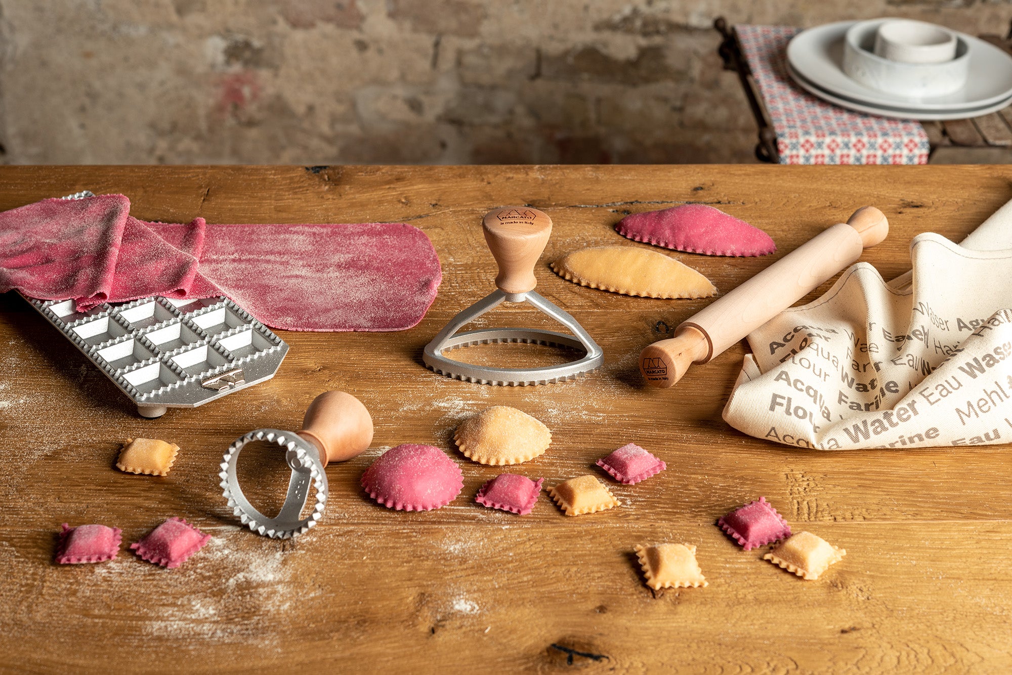 Ravioliplade, kvadratisk - 24 stk.