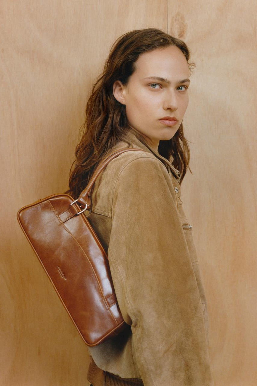 Nomi Mini lædertaske - Cognac