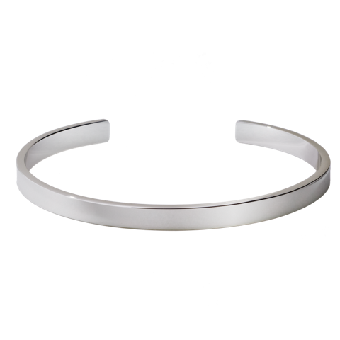 Bangle armbånd - Rhodium