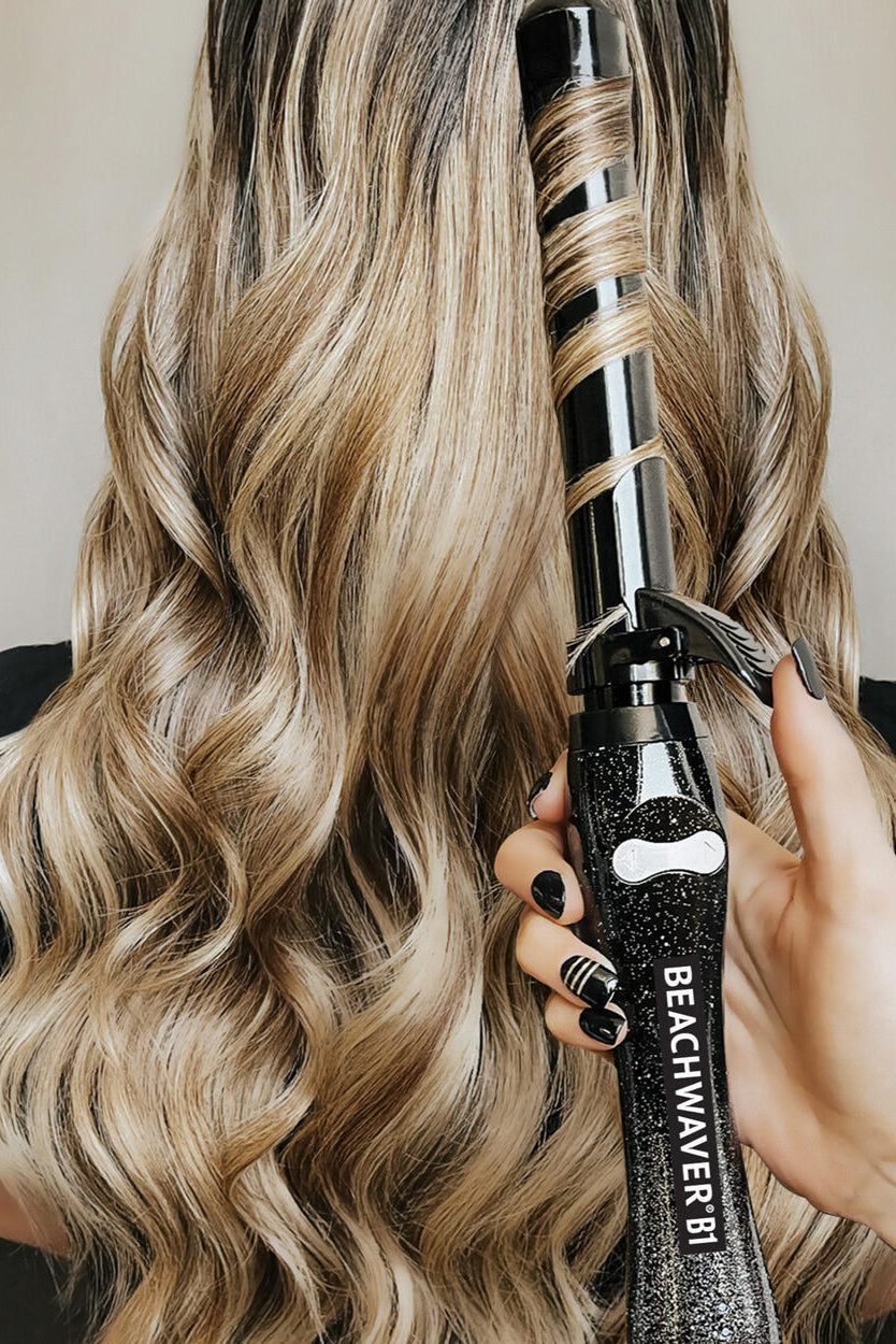 Krøllejern - Black Glitter