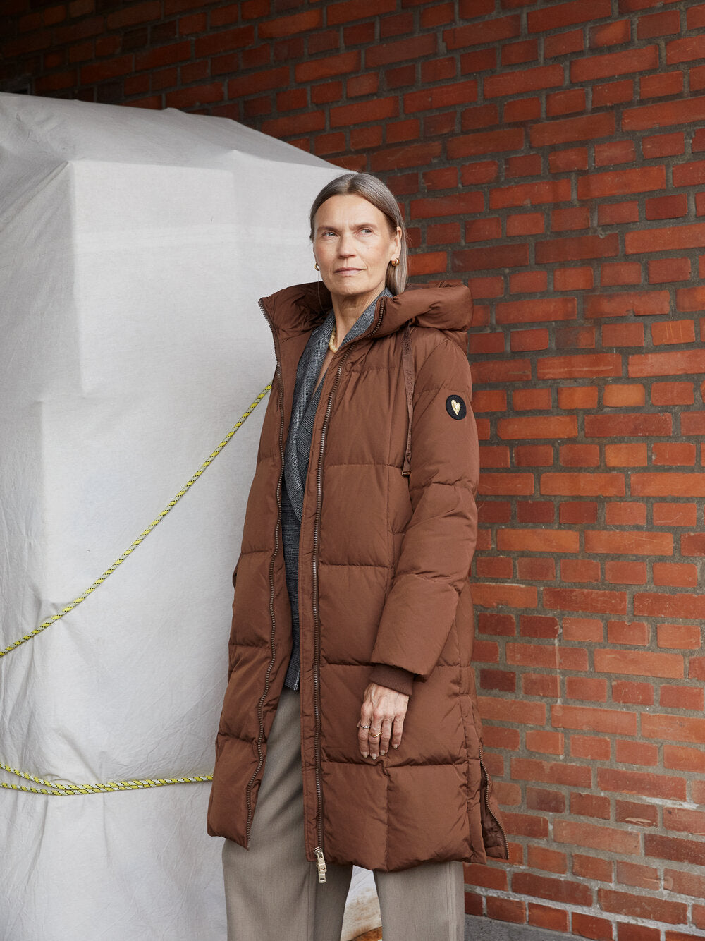 Nova Square dunfrakke - Carafe