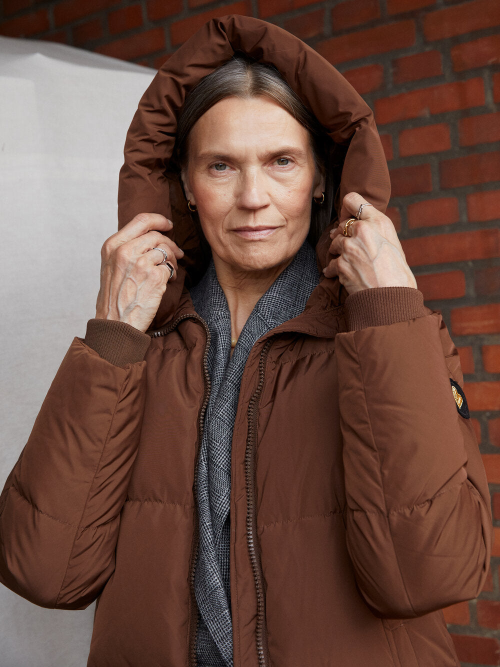 Nova Square dunfrakke - Carafe