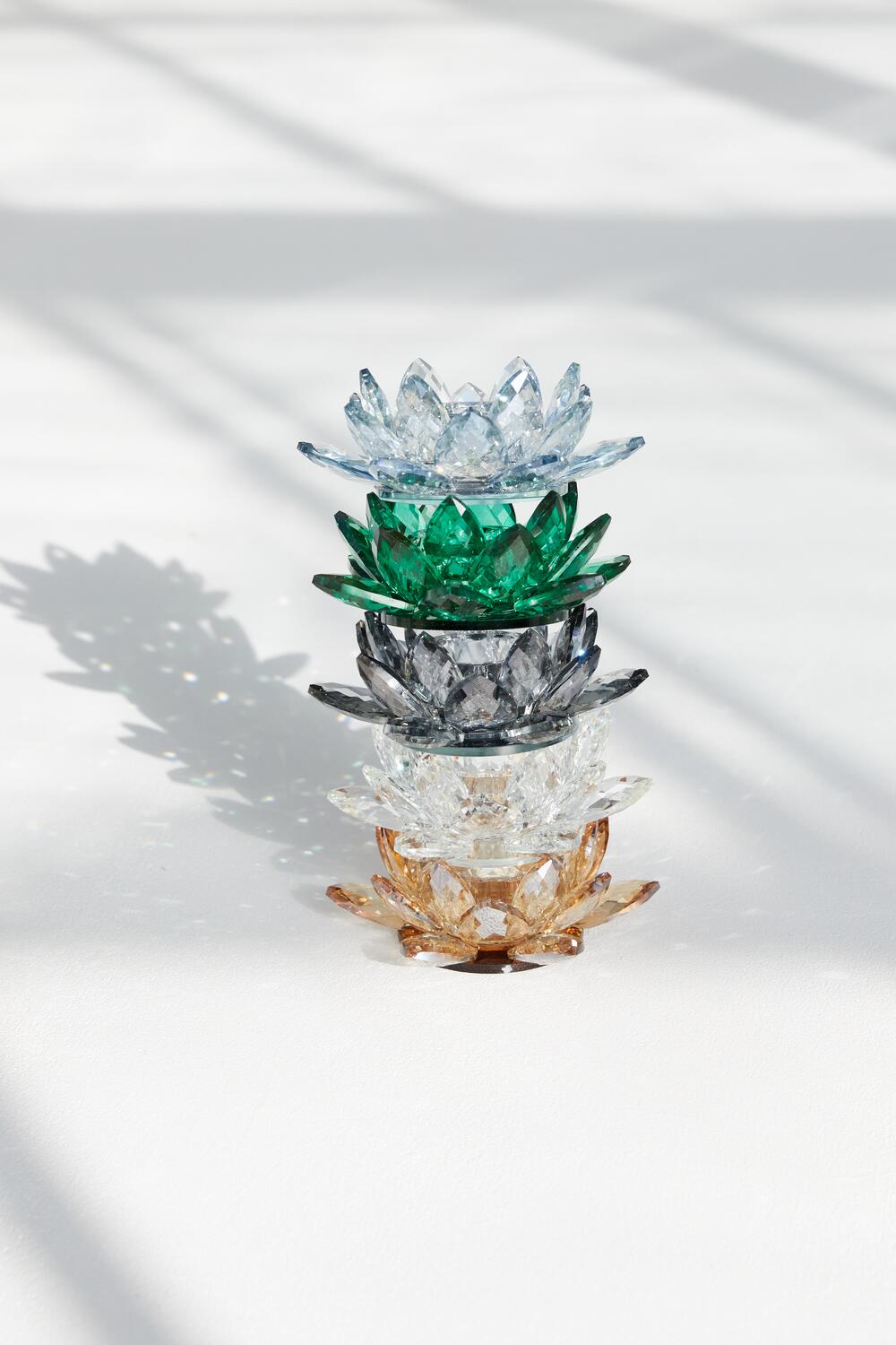 Lotus Votive fyrfadsstage, lille  - Amber