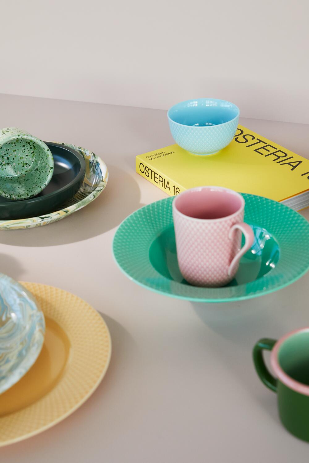 Rhombe Color kop, rosa - H:10,5