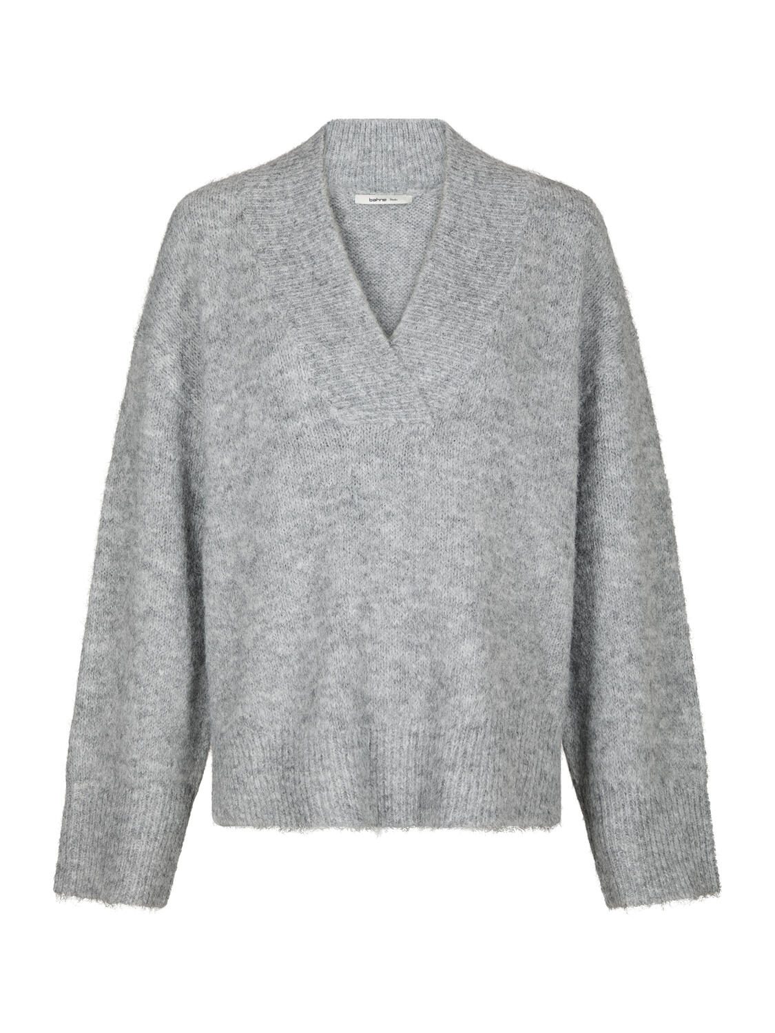 Hollie Fluff striktrøje - Grey Melange
