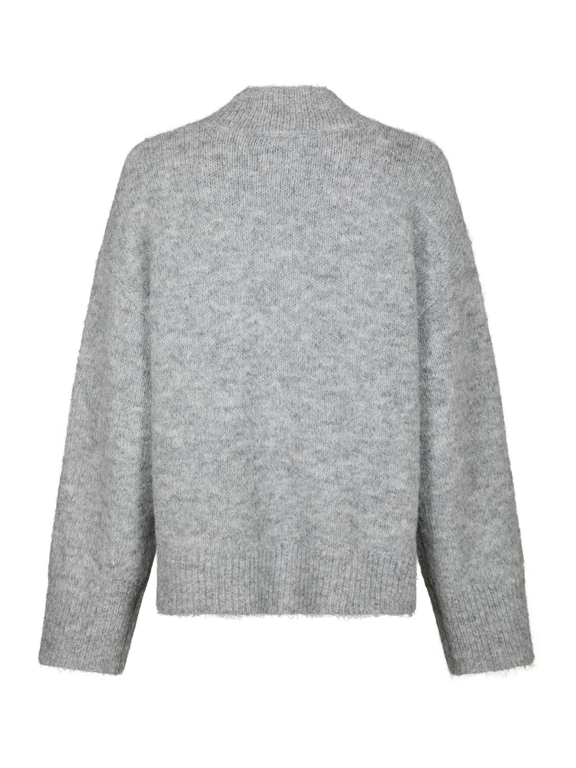 Hollie Fluff striktrøje - Grey Melange