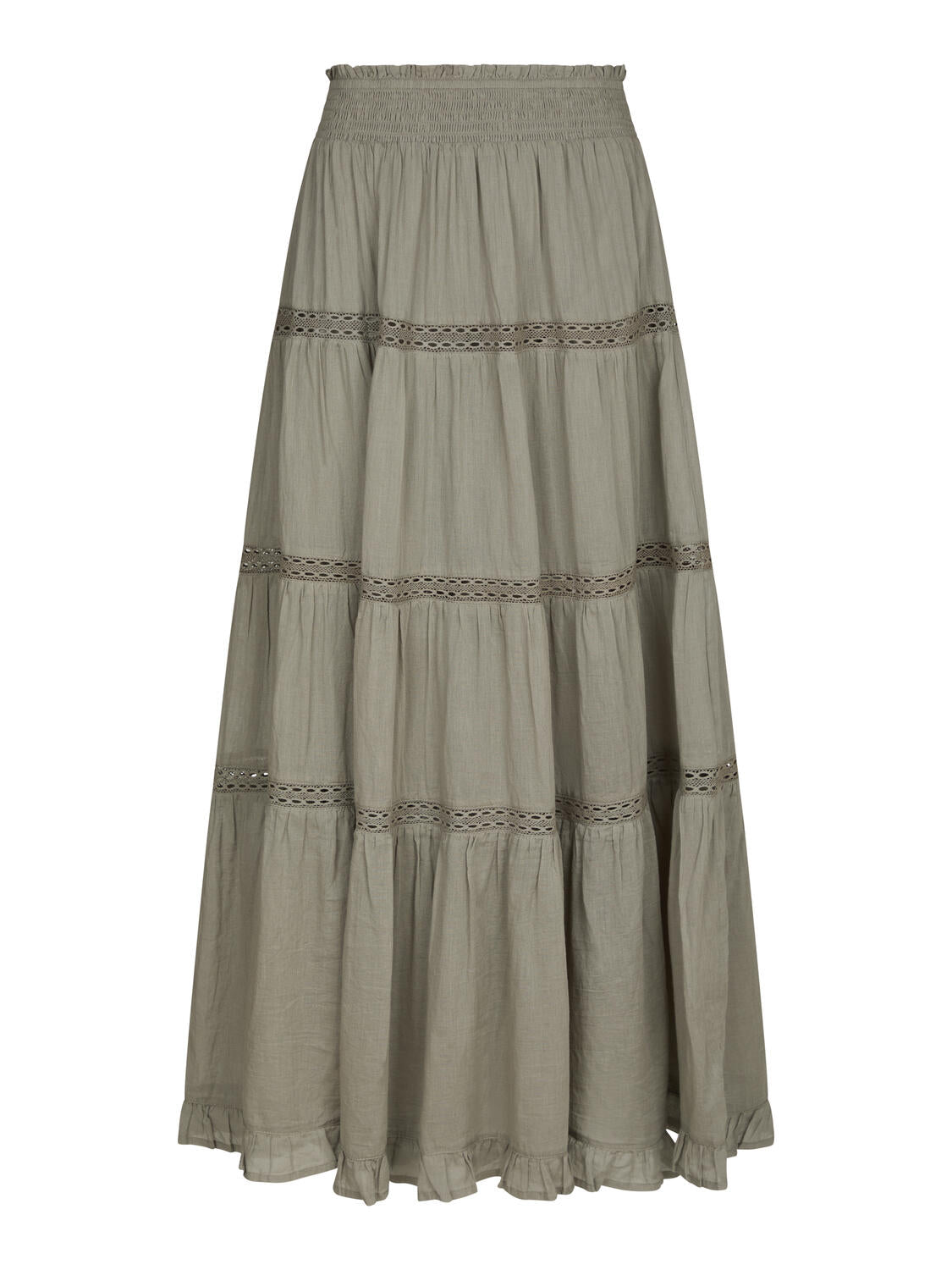 Miranda Voile nederdel - Smoke Green