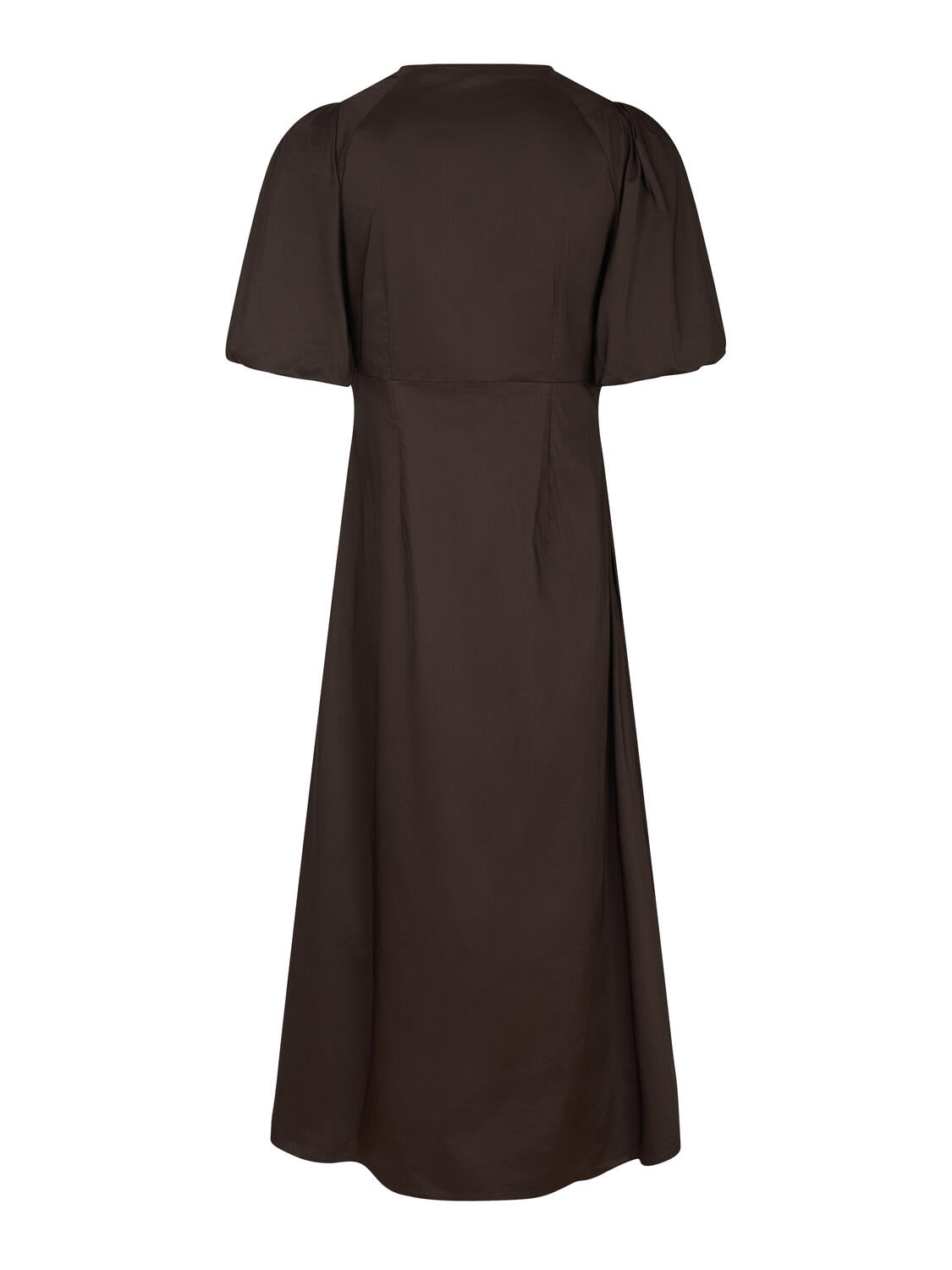 Bailey Poplin kjole - Chocolate Brown