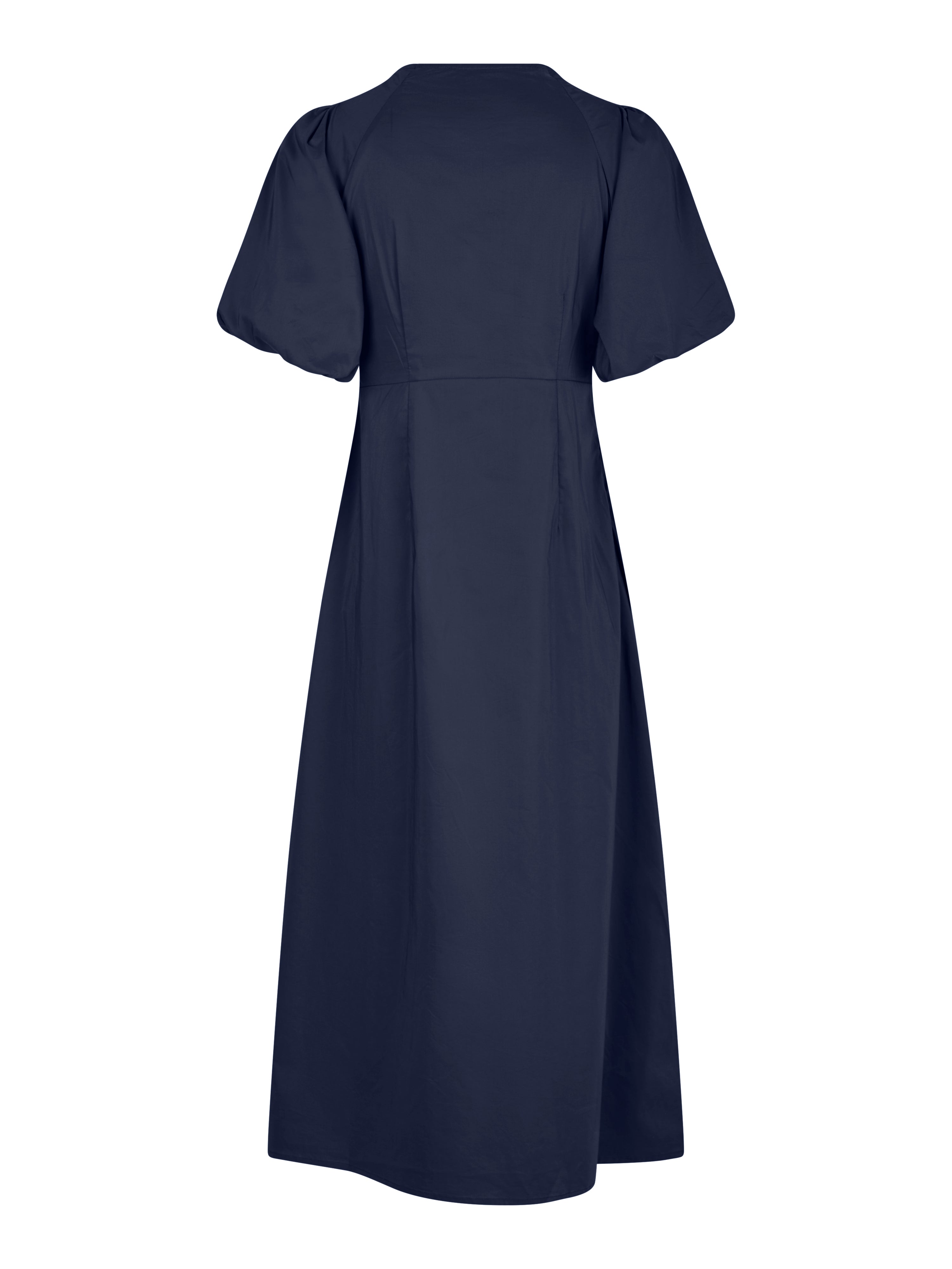 Bailey Poplin kjole - mørkeblå