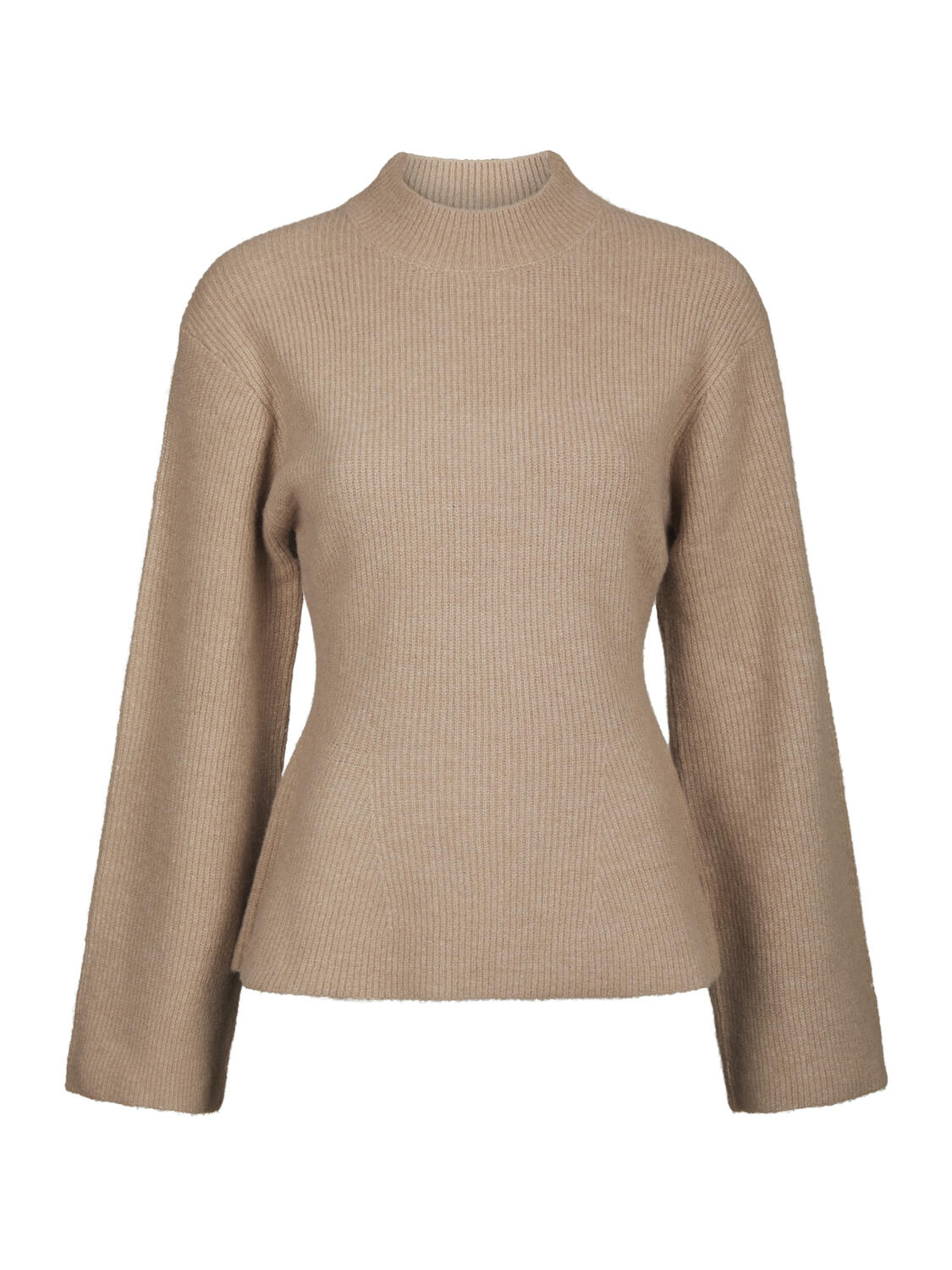 Gemira Rib striktrøje - Warm grey