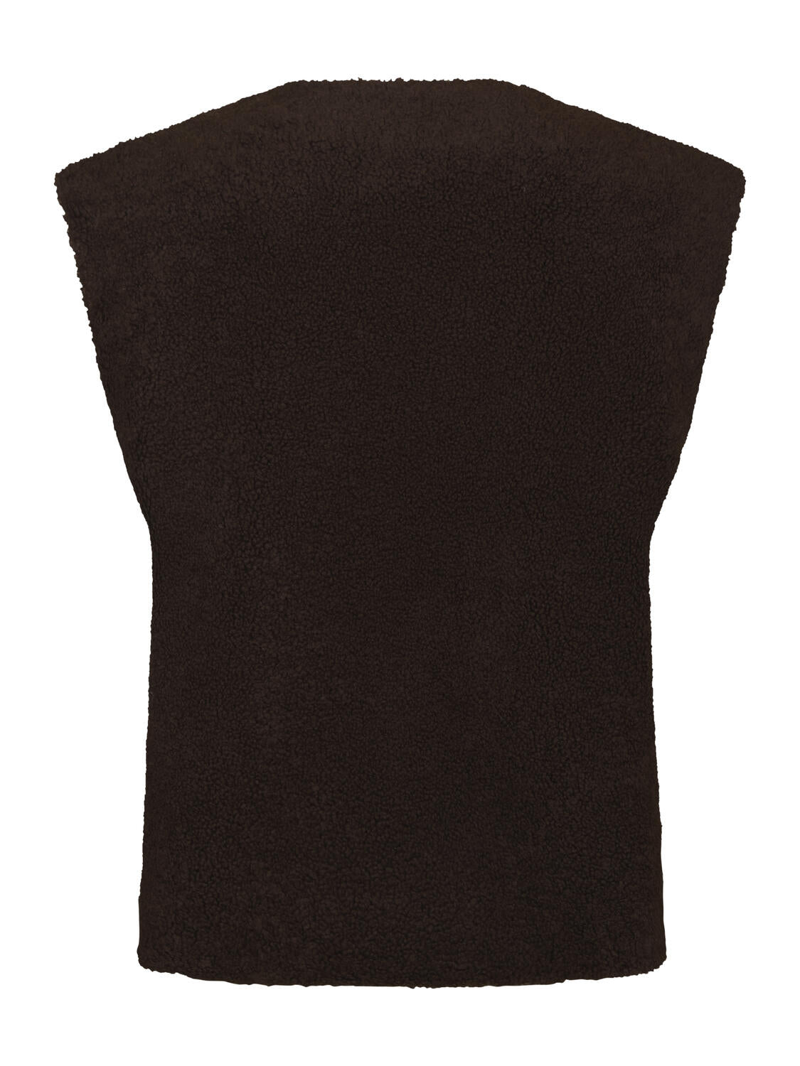 Majana teddyvest - mørkebrun