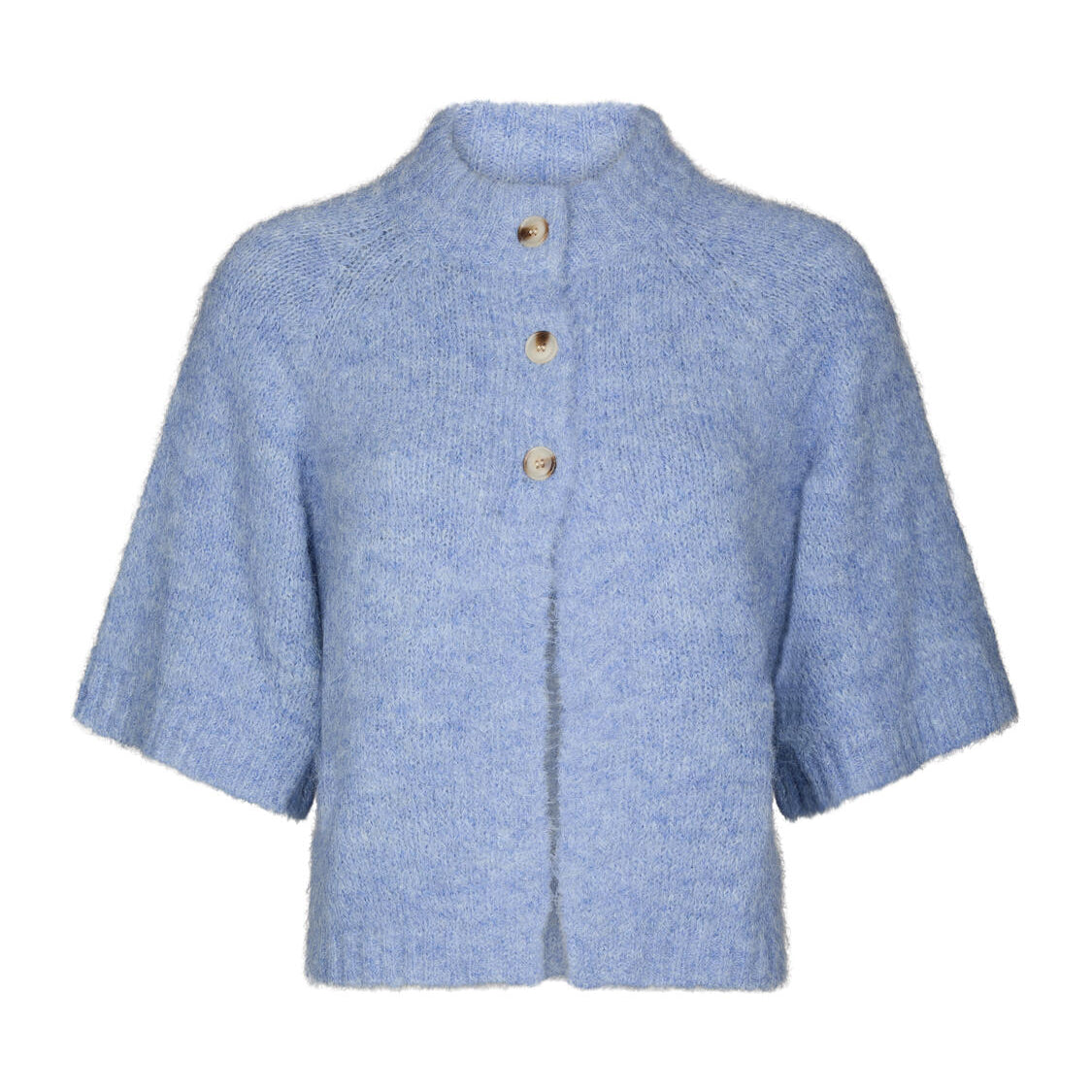 Menuta Fluffy Knit cardigan - Dusty Blue