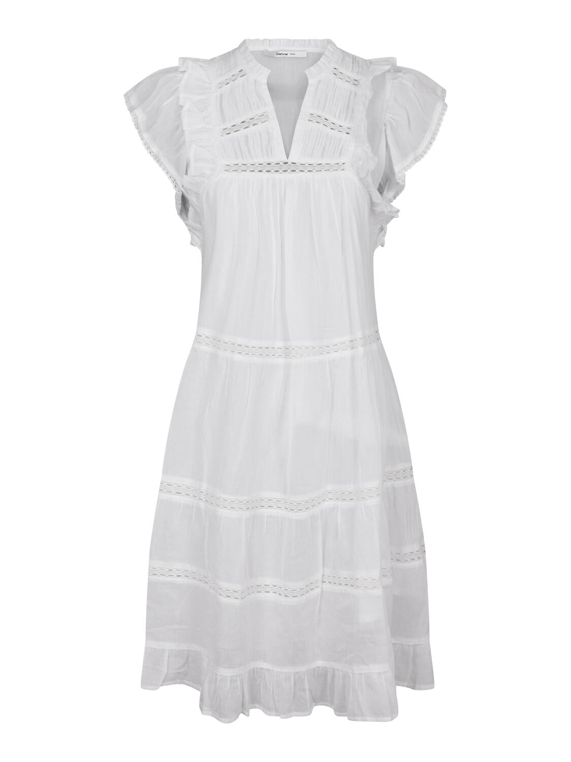 Miba Voile kjole - hvid