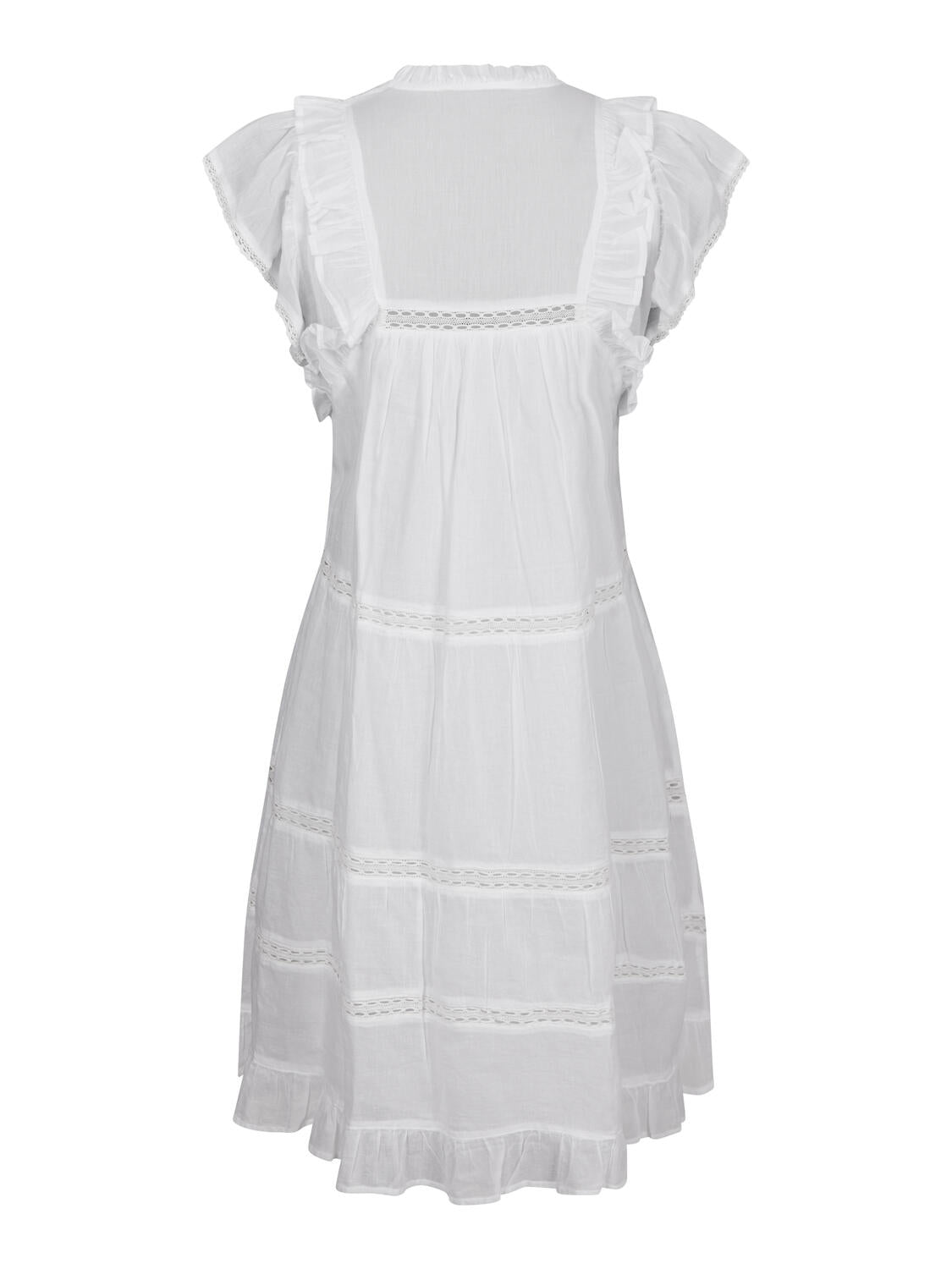 Miba Voile kjole - hvid