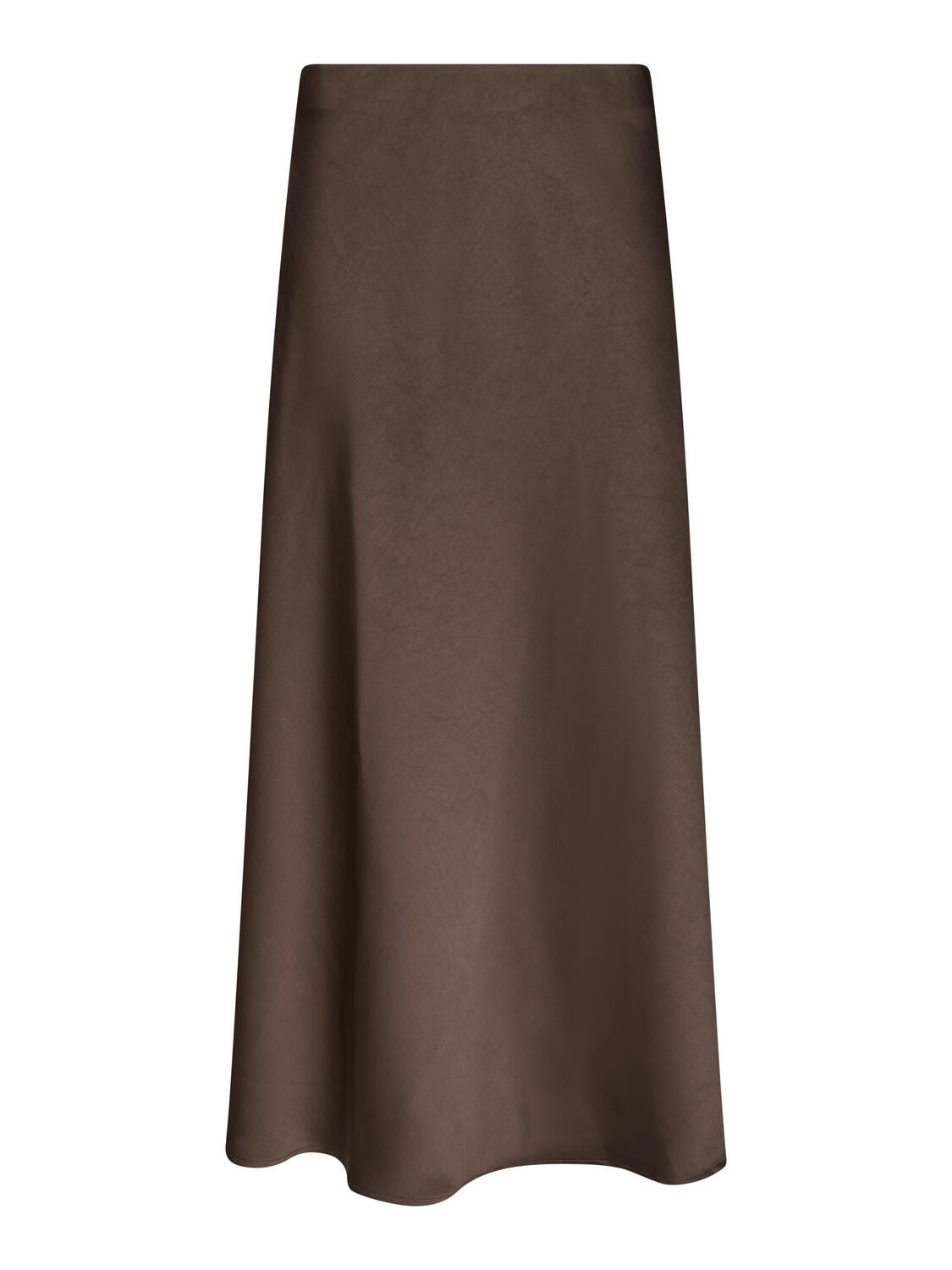Miva Satin nederdel - mørkebrun