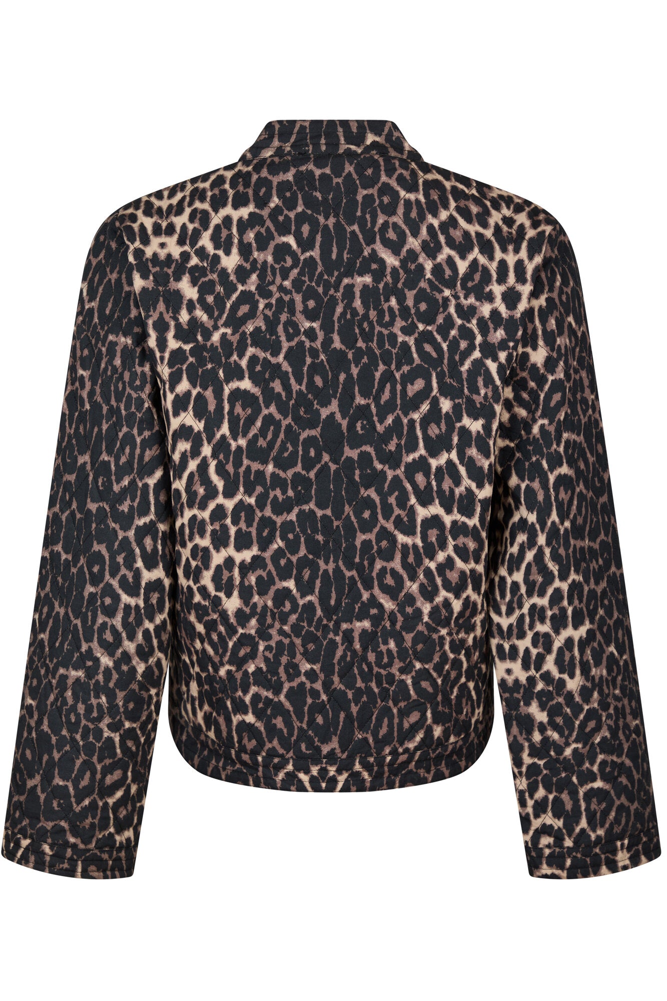 Ally Quiltet jakke - Leopard