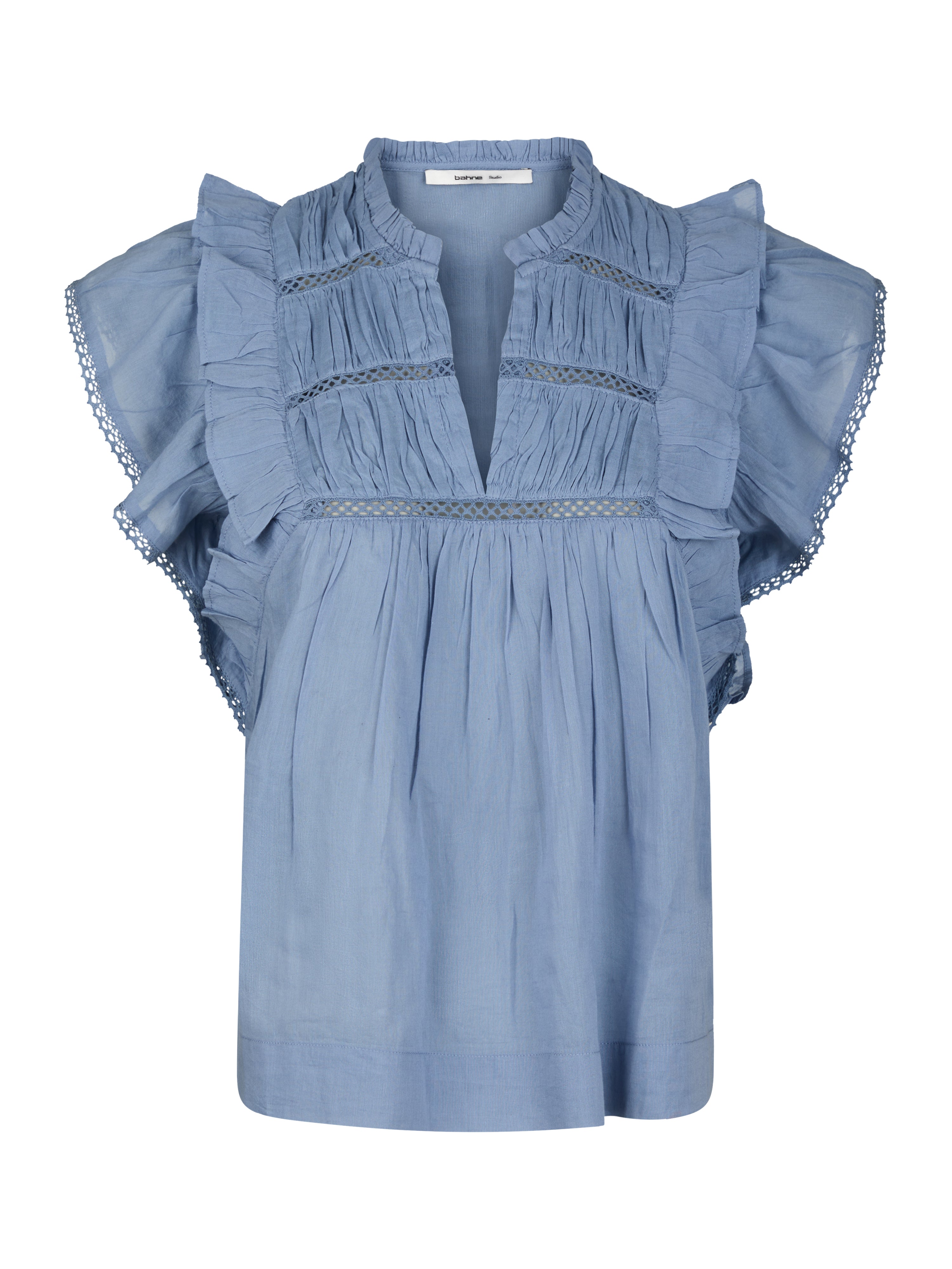 Mable Voile top - Dusty Blue
