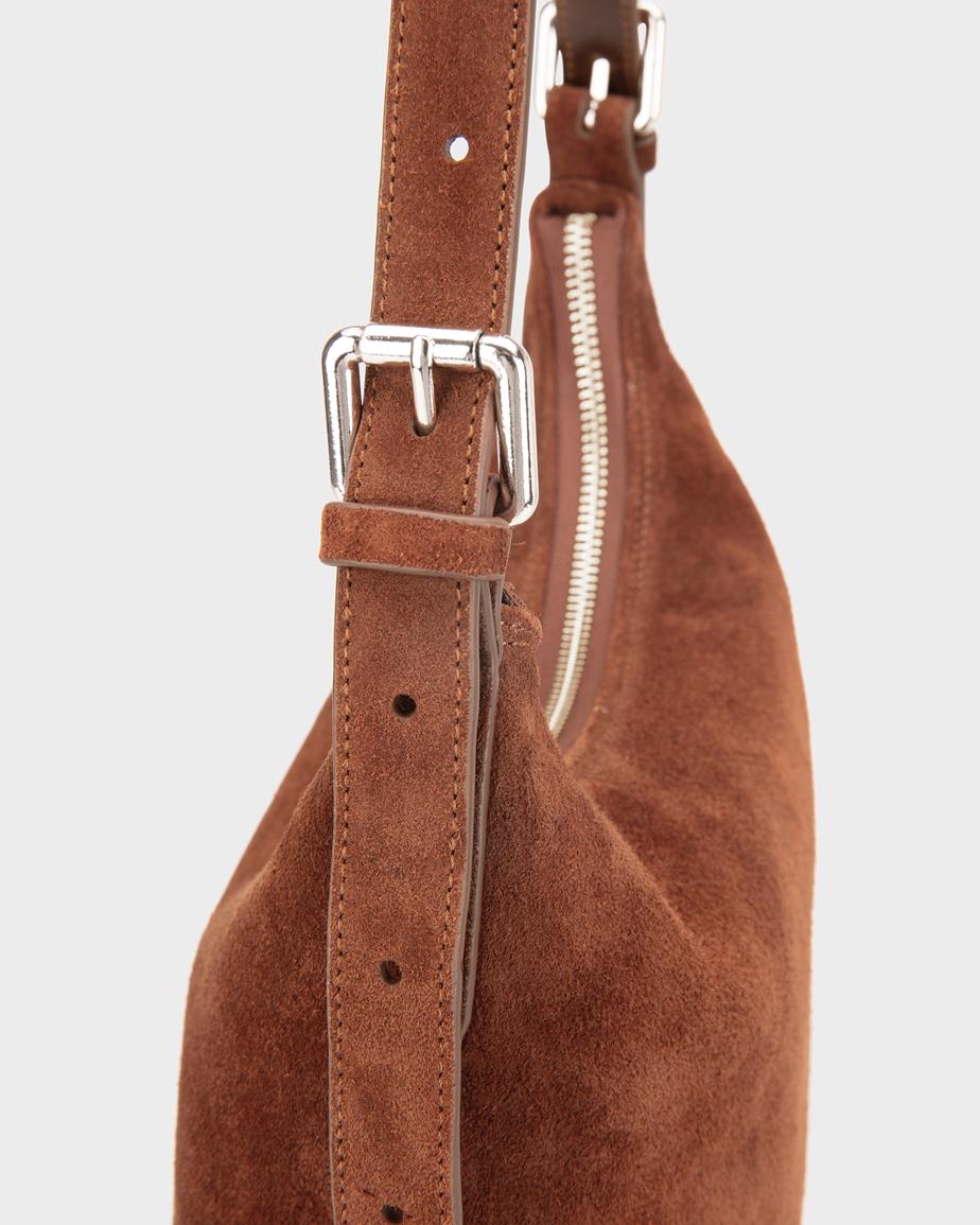 Bari skuldertaske - chestnut
