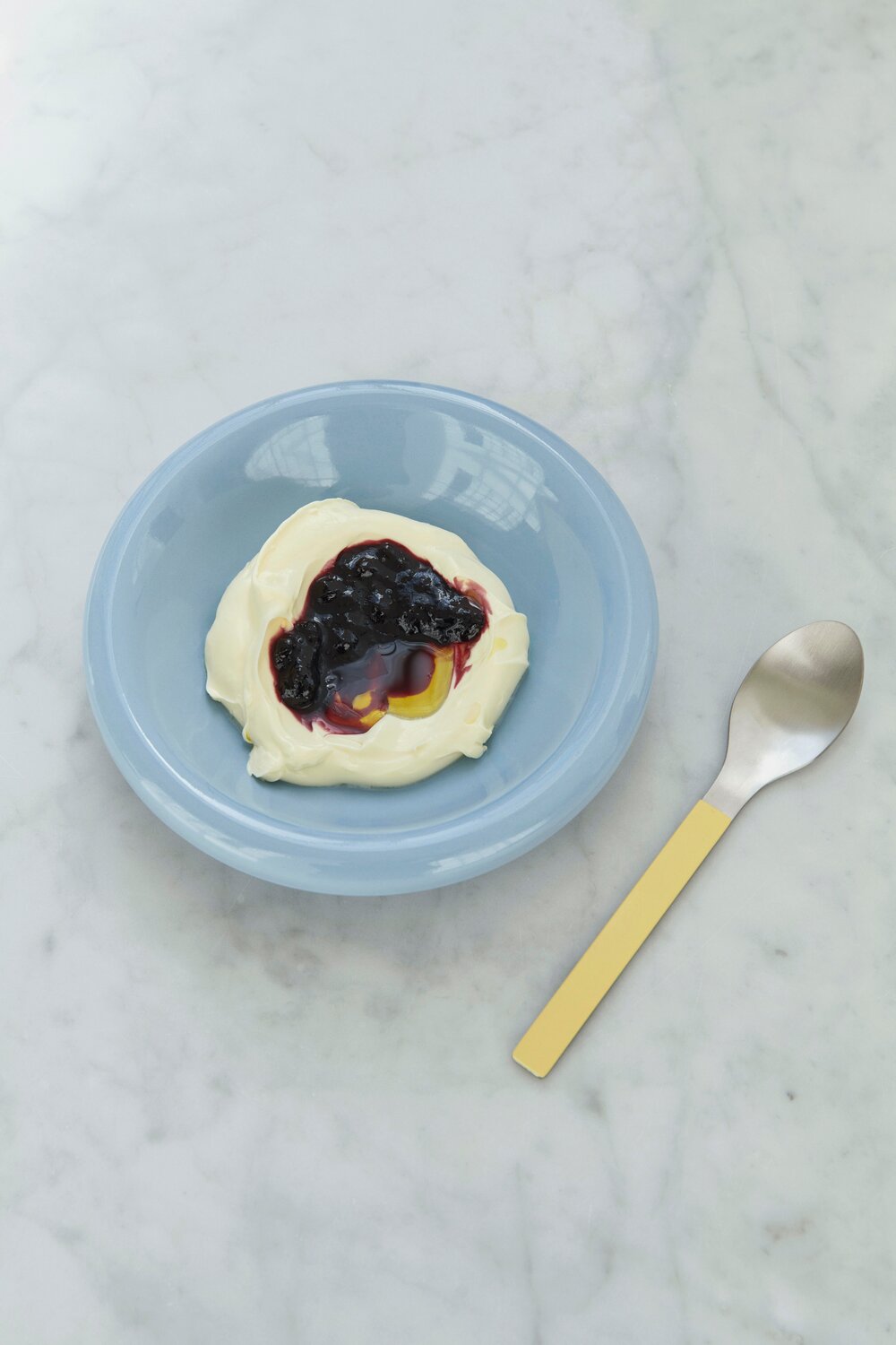 Barro dyb tallerken, 2 stk - Light blue