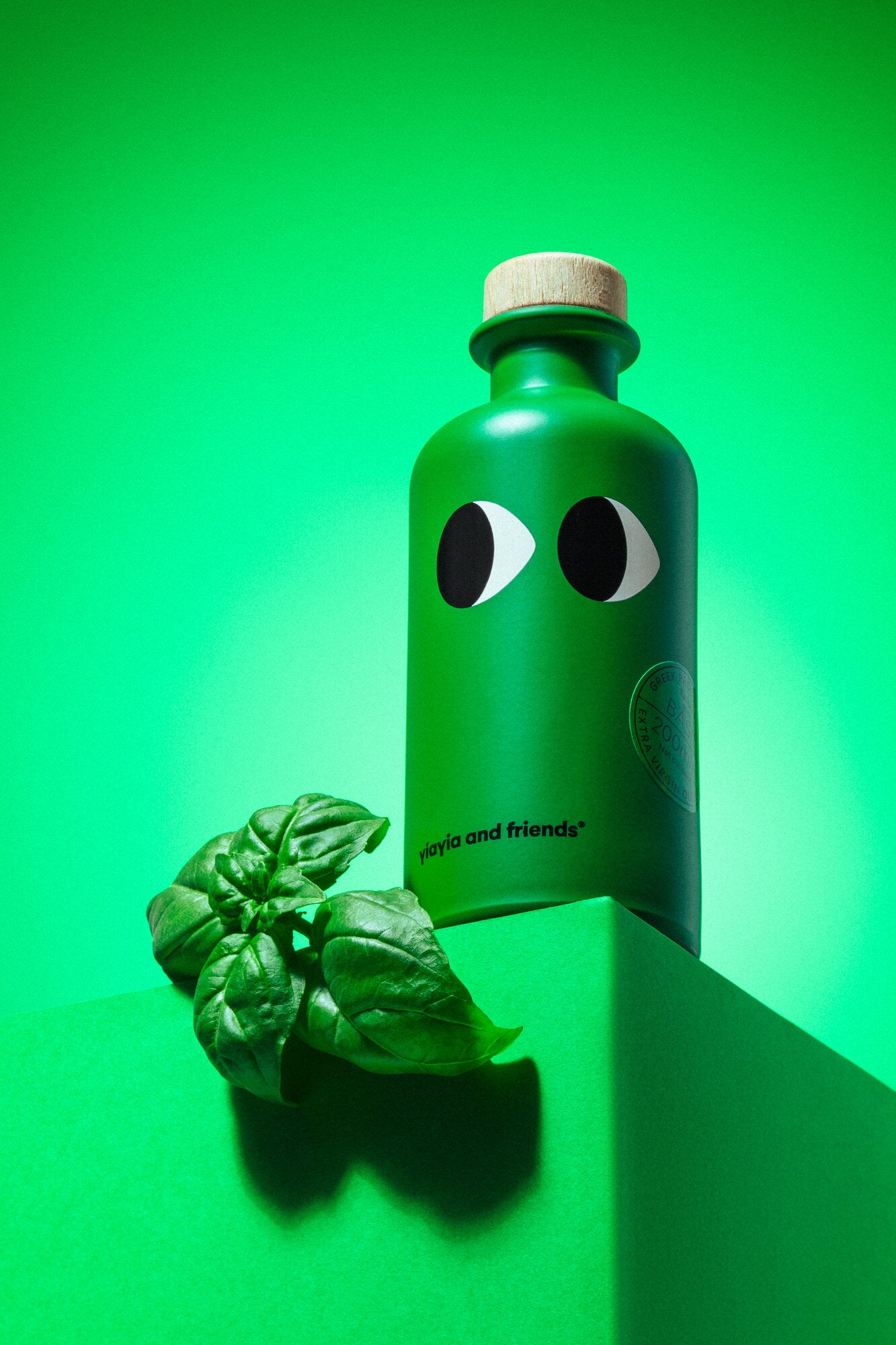 Extra jomfru olivenolie, Basilikum - 200 ml.