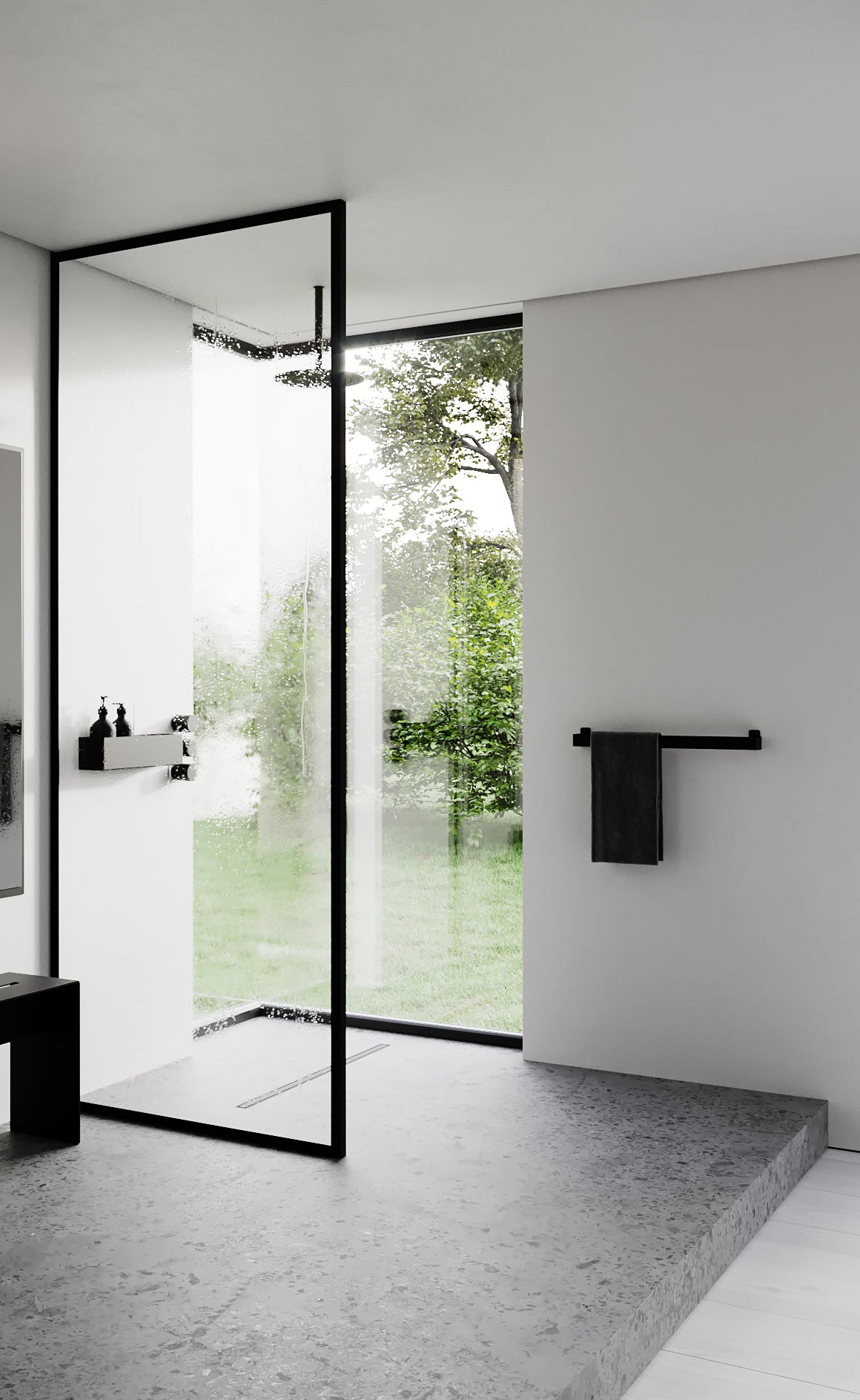 Håndklædeholder - sort