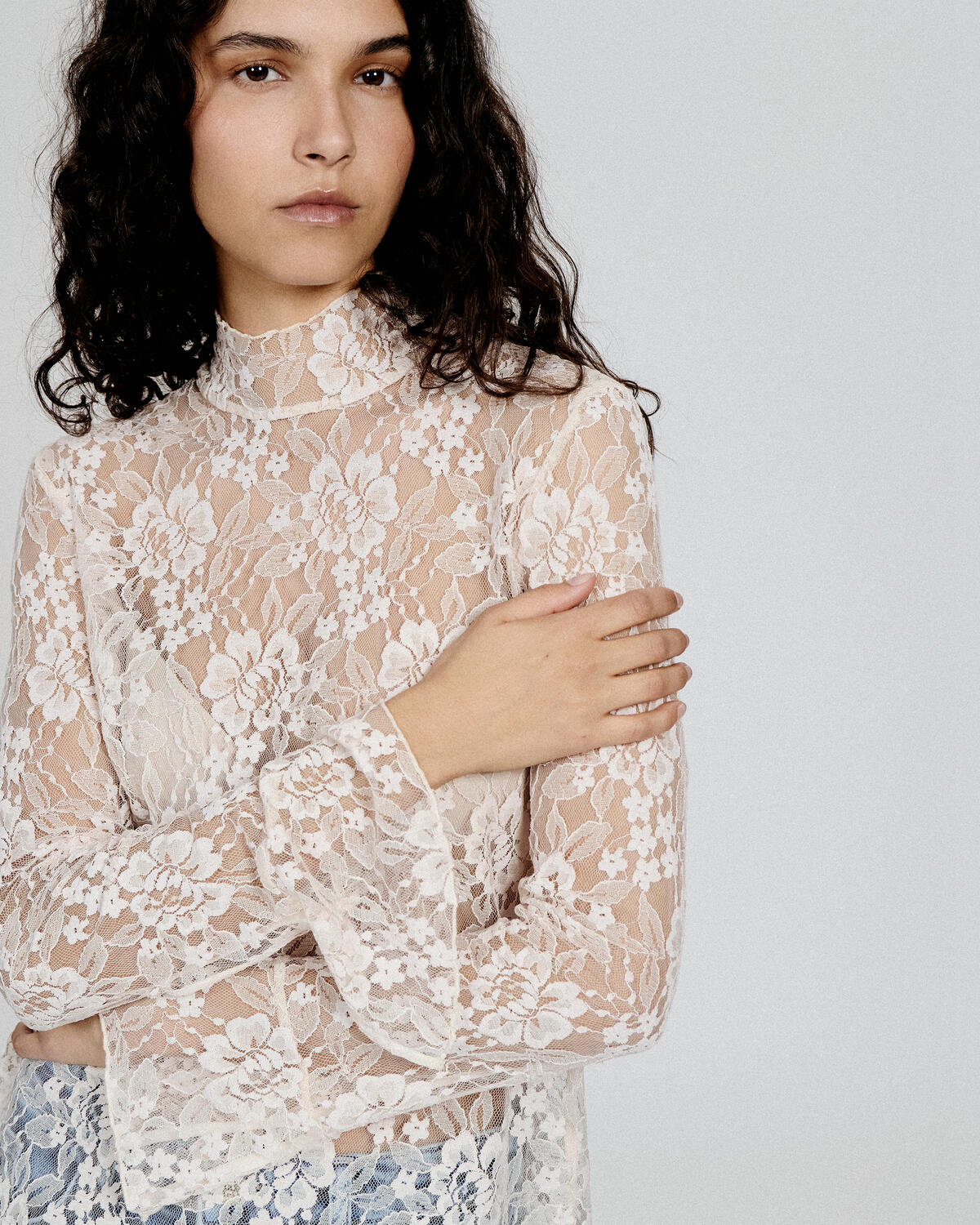 Meena blondebluse - White sand