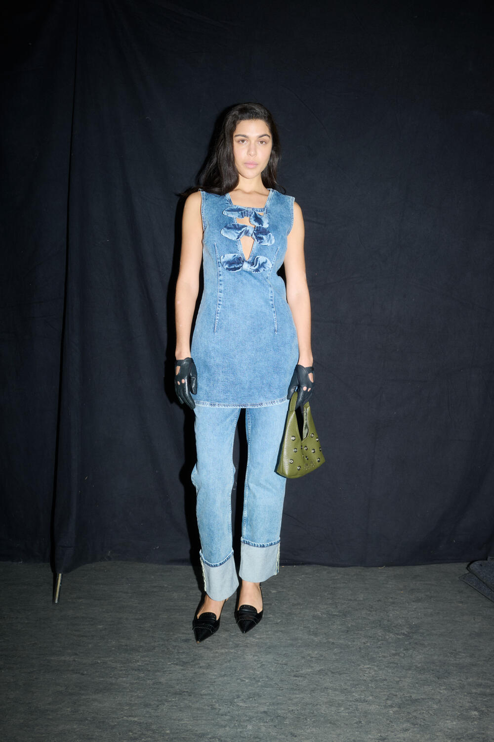 Ajki denimkjole - Light Denim Wash