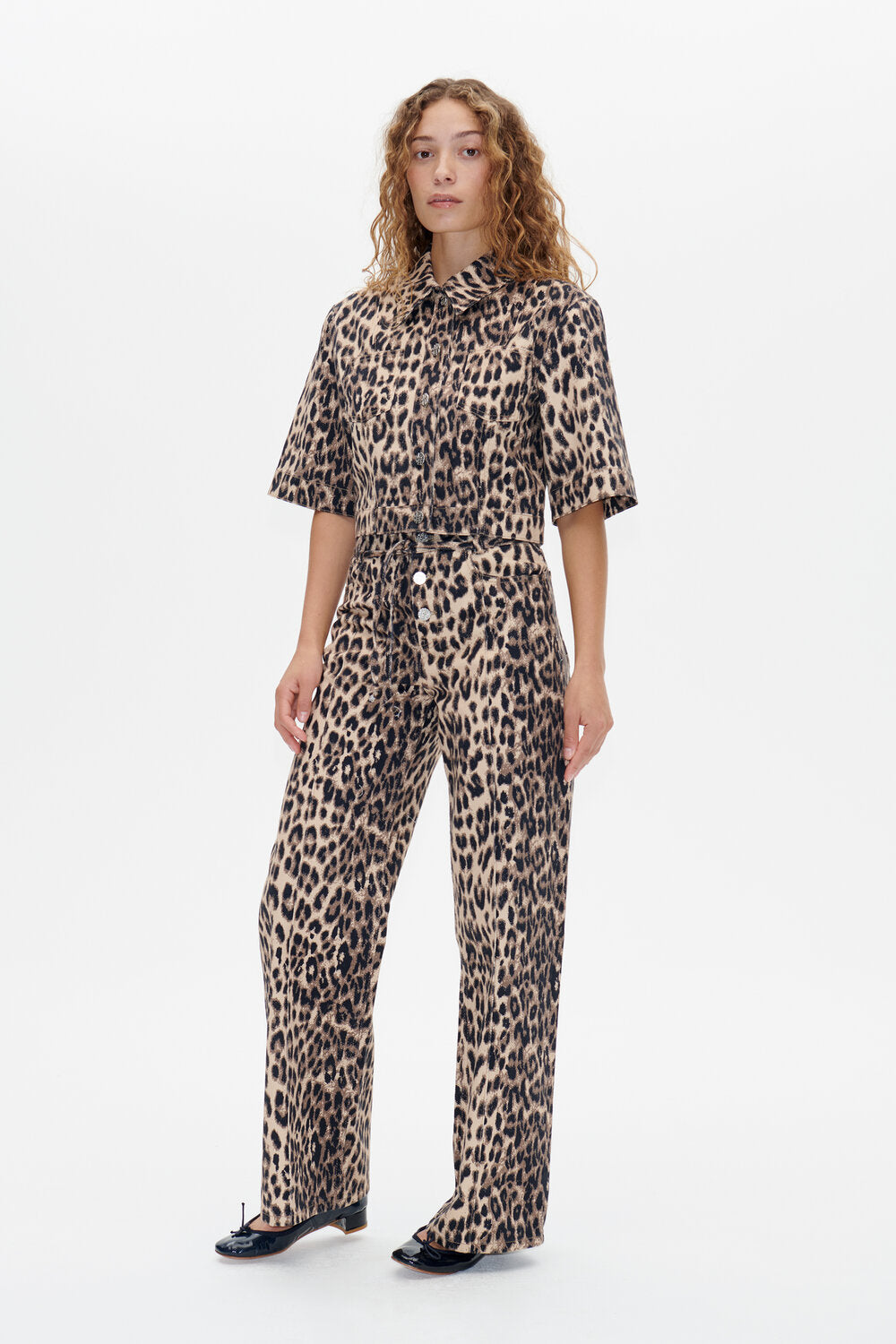 Nara jeans - Brown Baum Leopard
