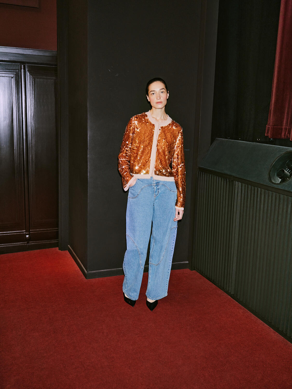 Napolen jeans - Denim Suede Mix