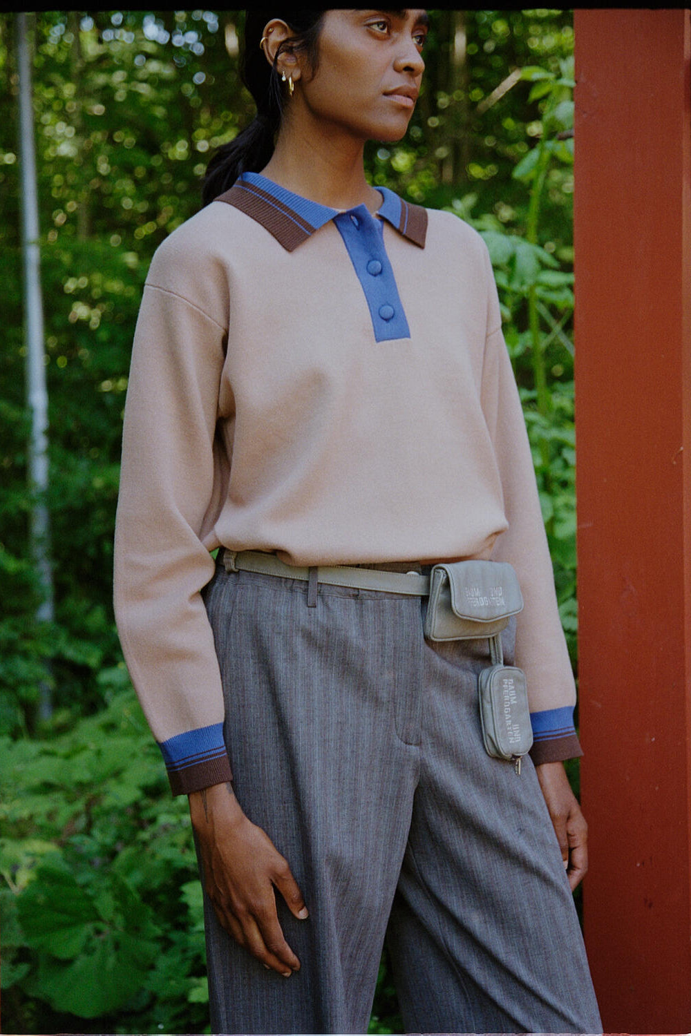 Chira polotrøje - Camel Blue Mix