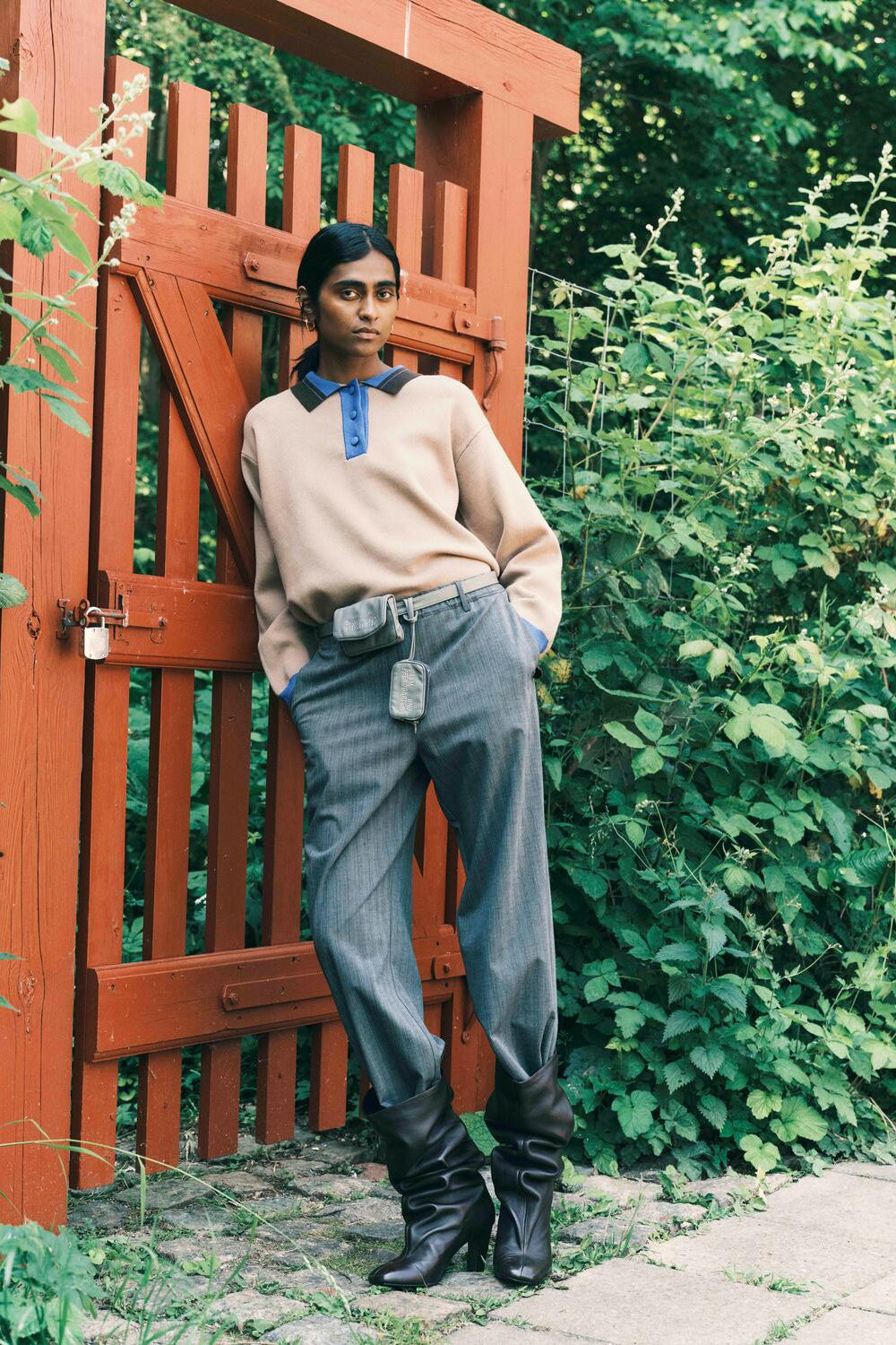 Chira polotrøje - Camel Blue Mix