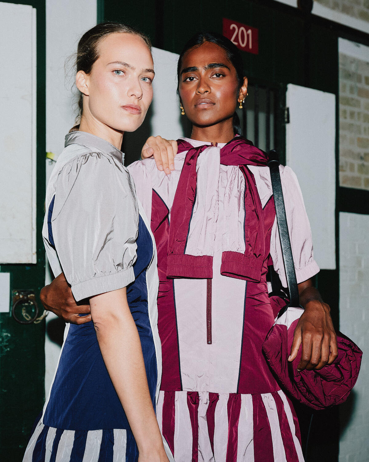 Anitha kjole - Bordeaux Pink Mix