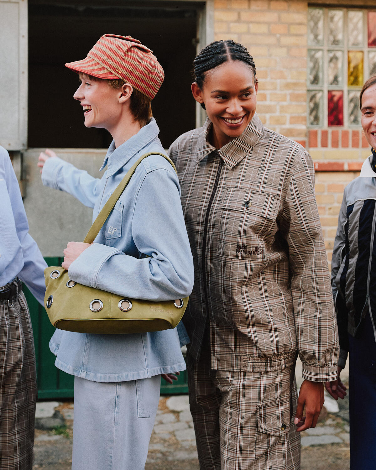 Beline jakke - Brown Mini Check