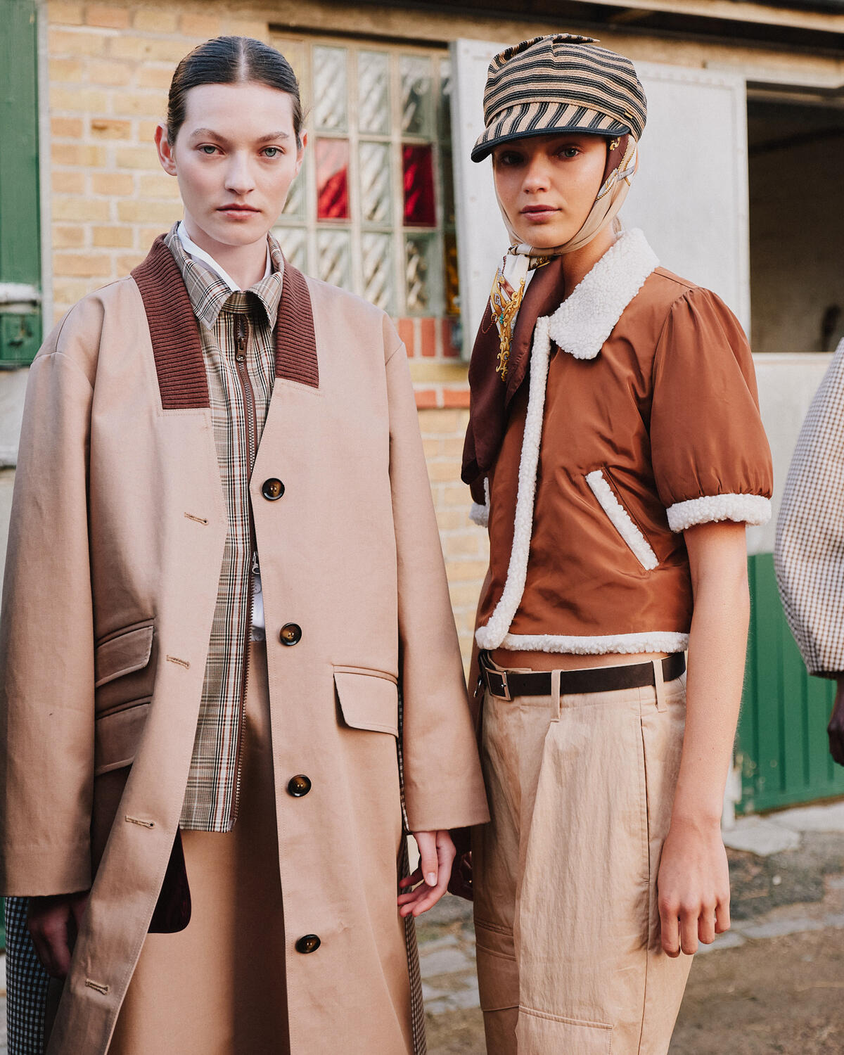Dagny trenchcoat - Portabella Camel Check