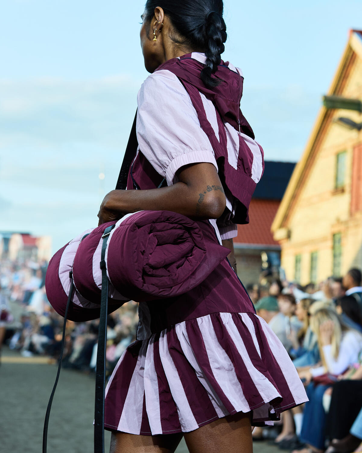 Anitha kjole - Bordeaux Pink Mix