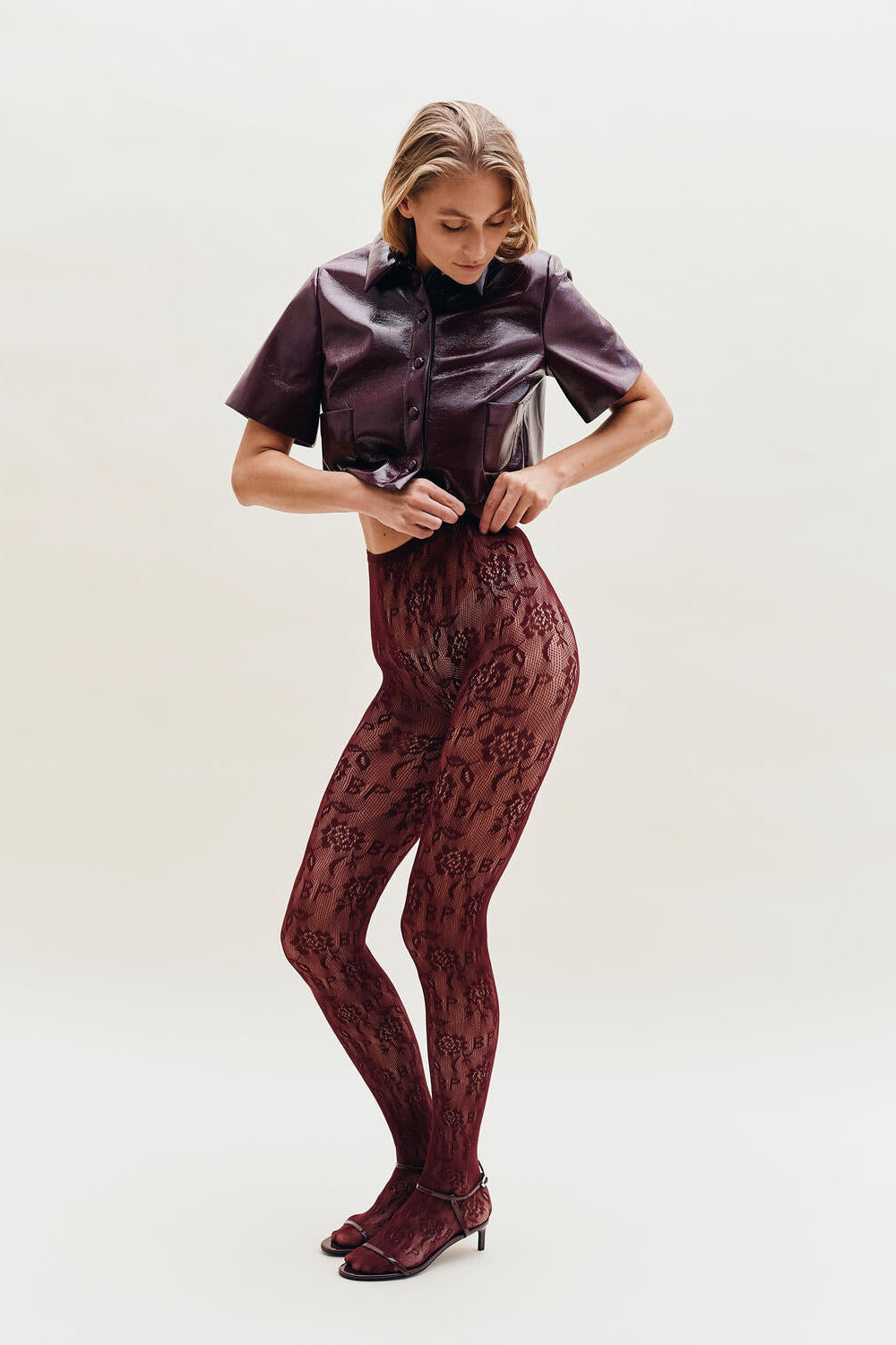 Laci strømpebukser - bordeaux