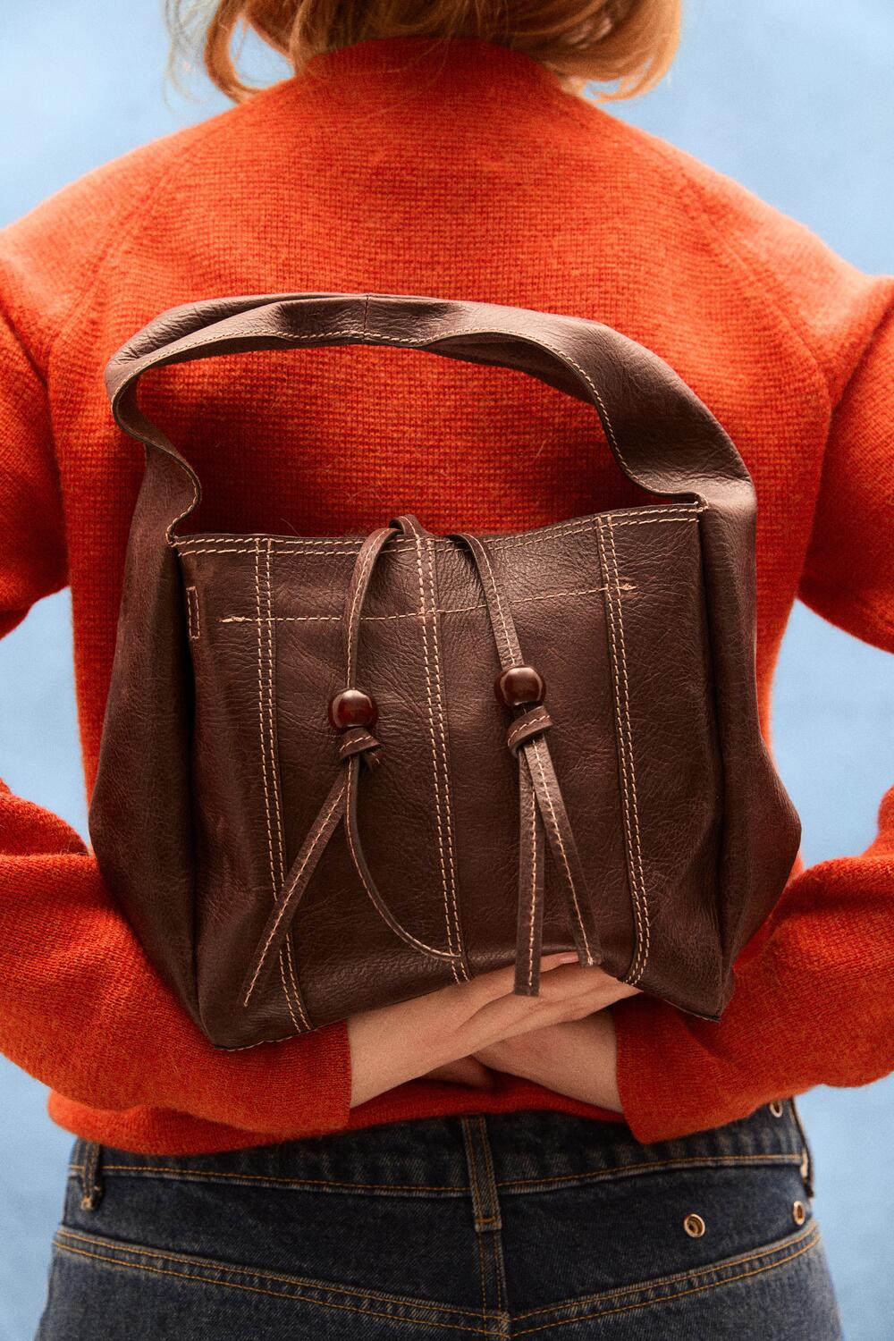 Panel Harper lædertaske - Chocolate Torte