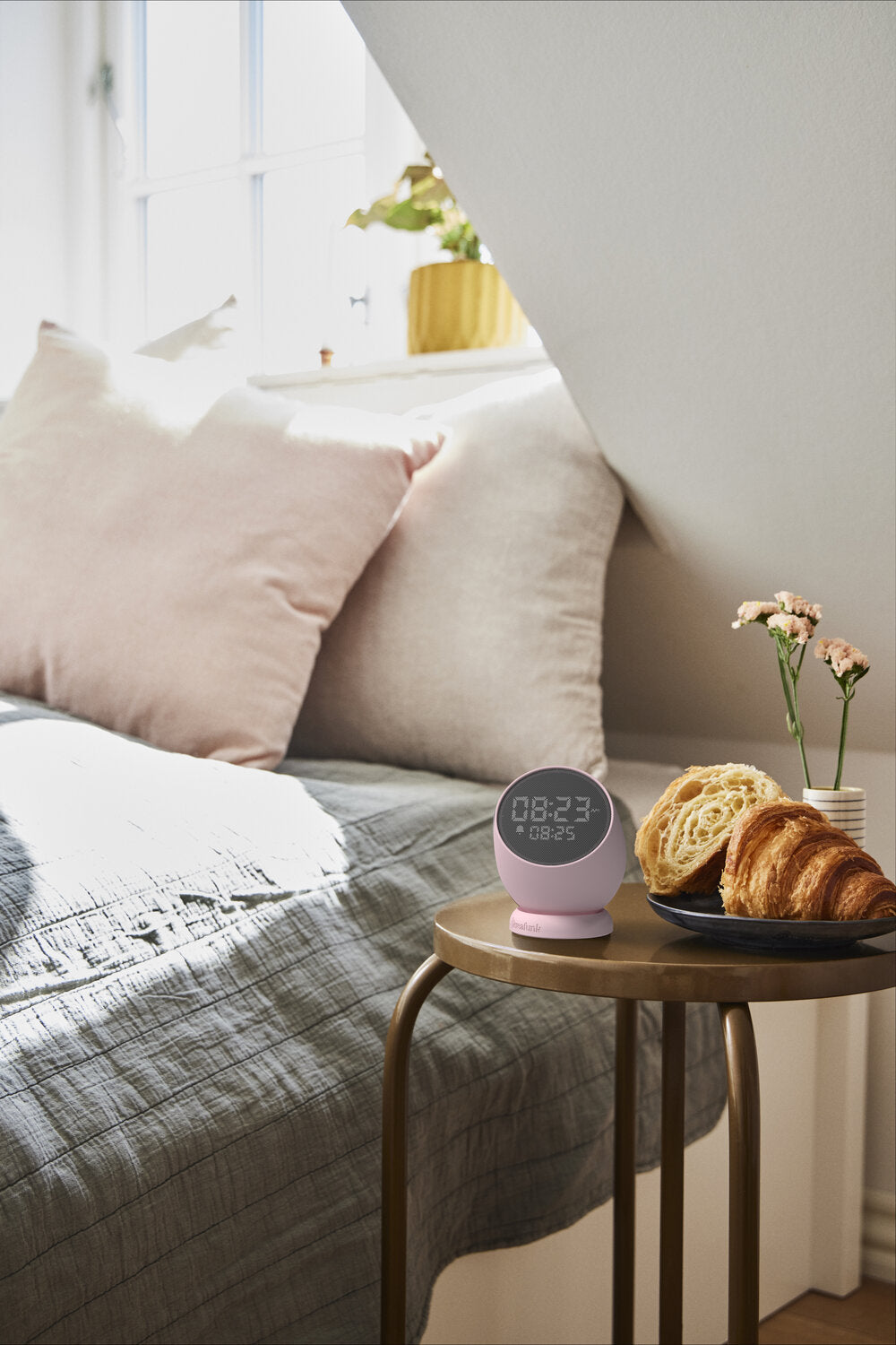 Bell vækkeur - Dusty Rose