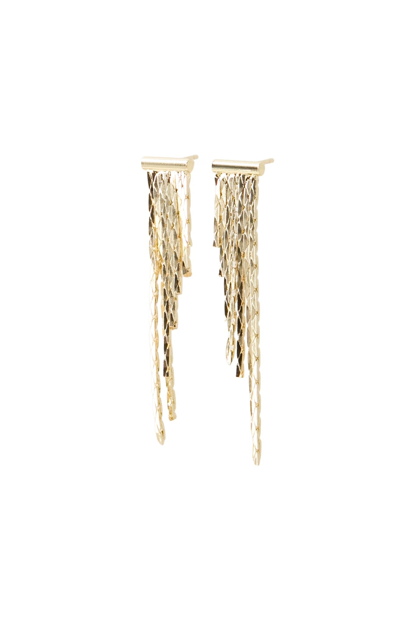 Blitz øreringe, small - guldfarvet