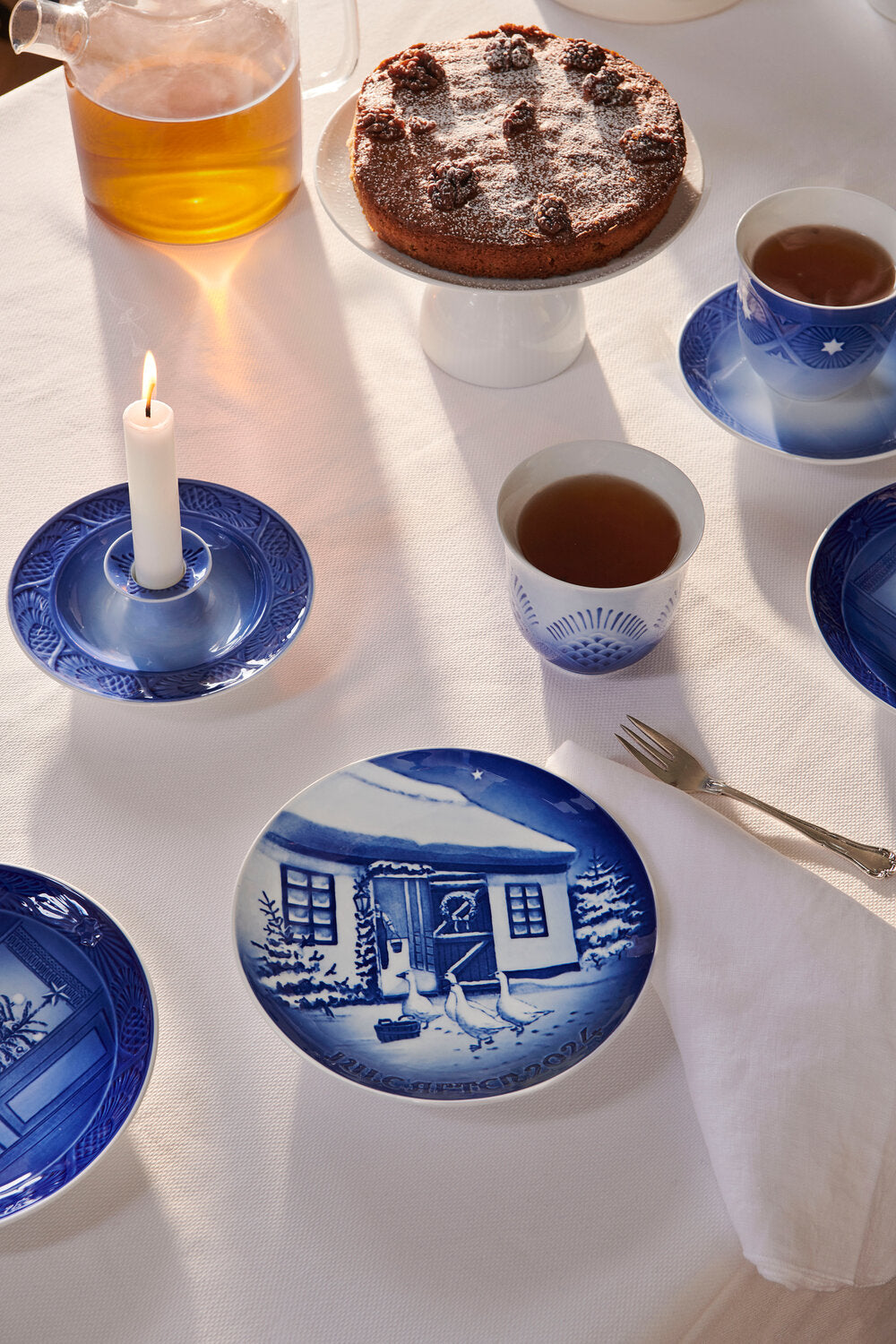 2024 Samleartikkel, lysestage - Blå