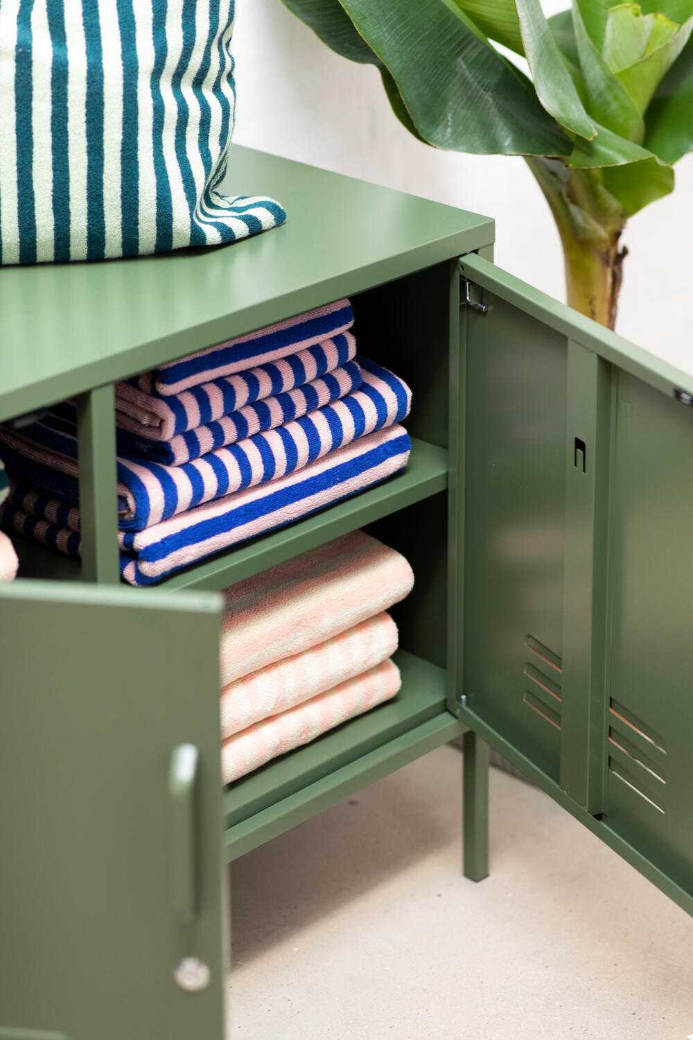 Naram håndklæde - Tropical & Creme