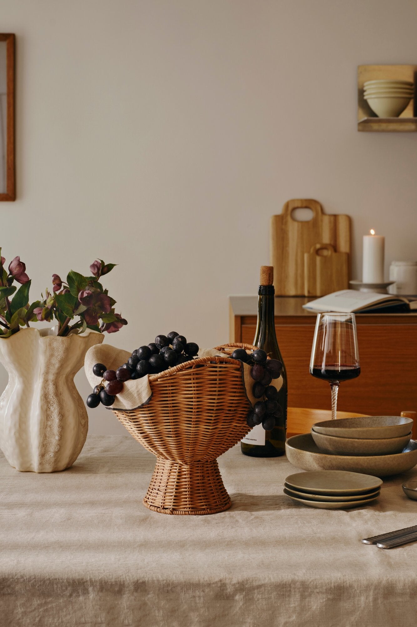 Cori Vase, L - Cream