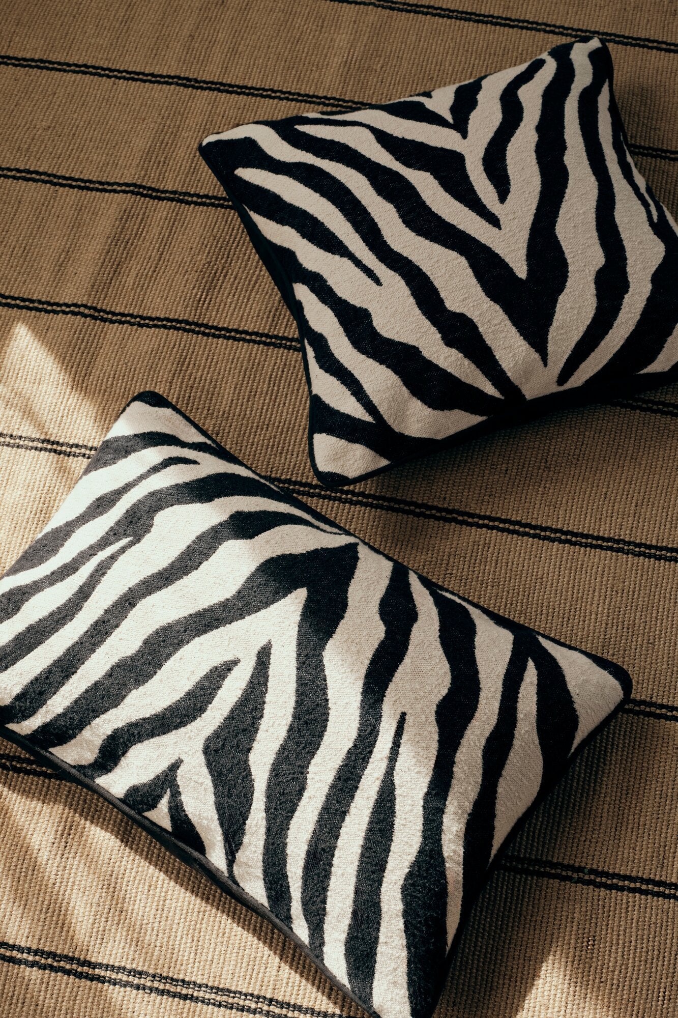 Zebra Pudebetræk - sort/hvid