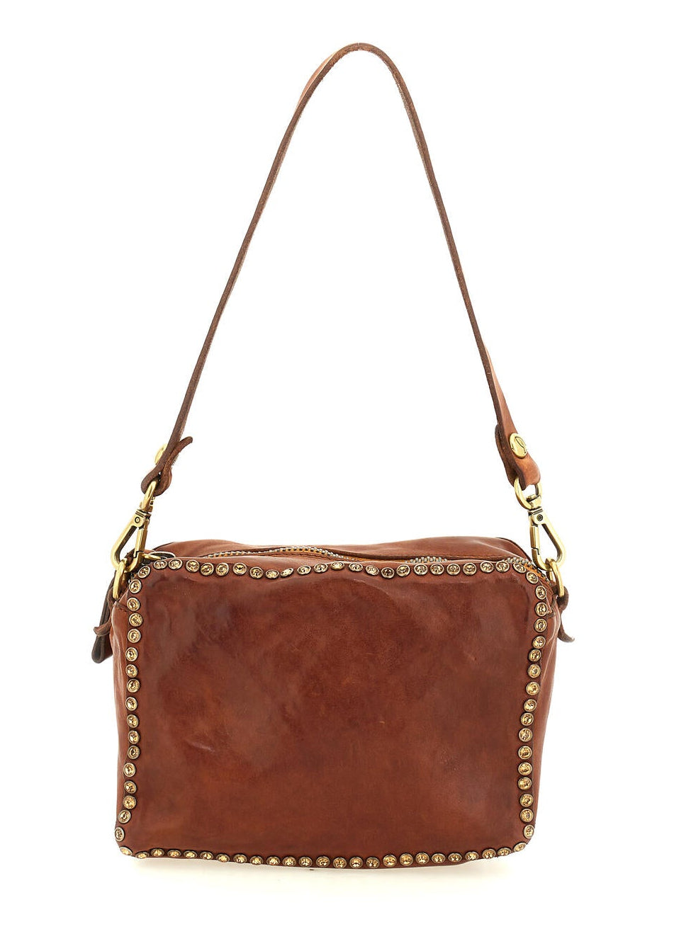 Kate Bowling taske, small - Cognac/Honey Rhinestone